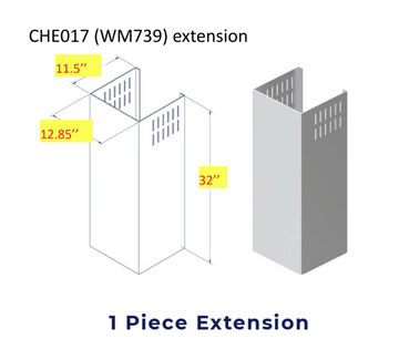 Haulane Chimney Extension for WM-739 (CHE017)