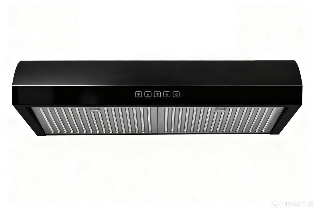 Hauslane 30-Inch Under Cabinet Curved Range Hood with Stainless Steel Filters and Panel LED in Stainless Steel (UC-B018SS-30)