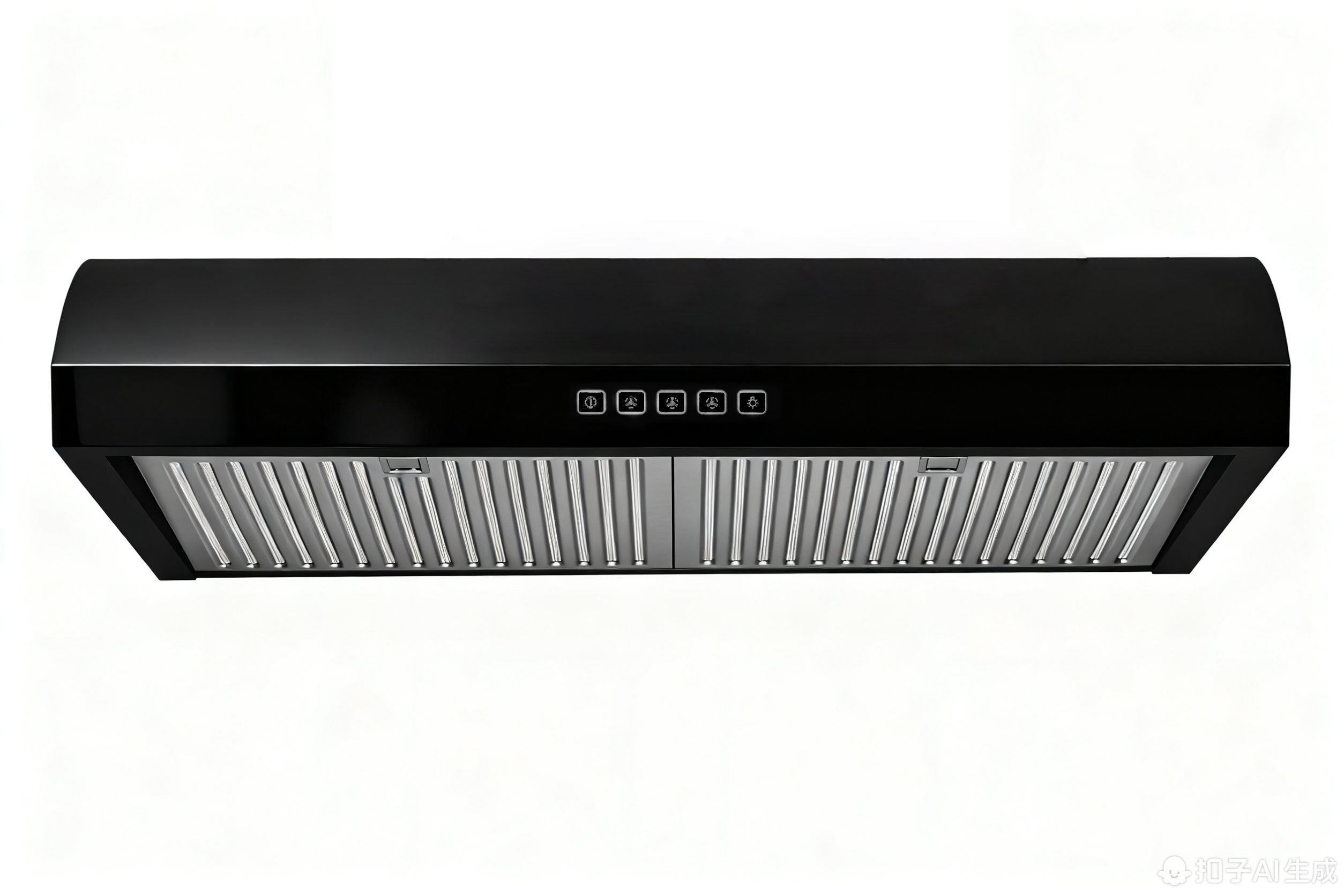 Hauslane 30-Inch Under Cabinet Curved Range Hood with Stainless Steel Filters and Panel LED in Stainless Steel (UC-B018SS-30)