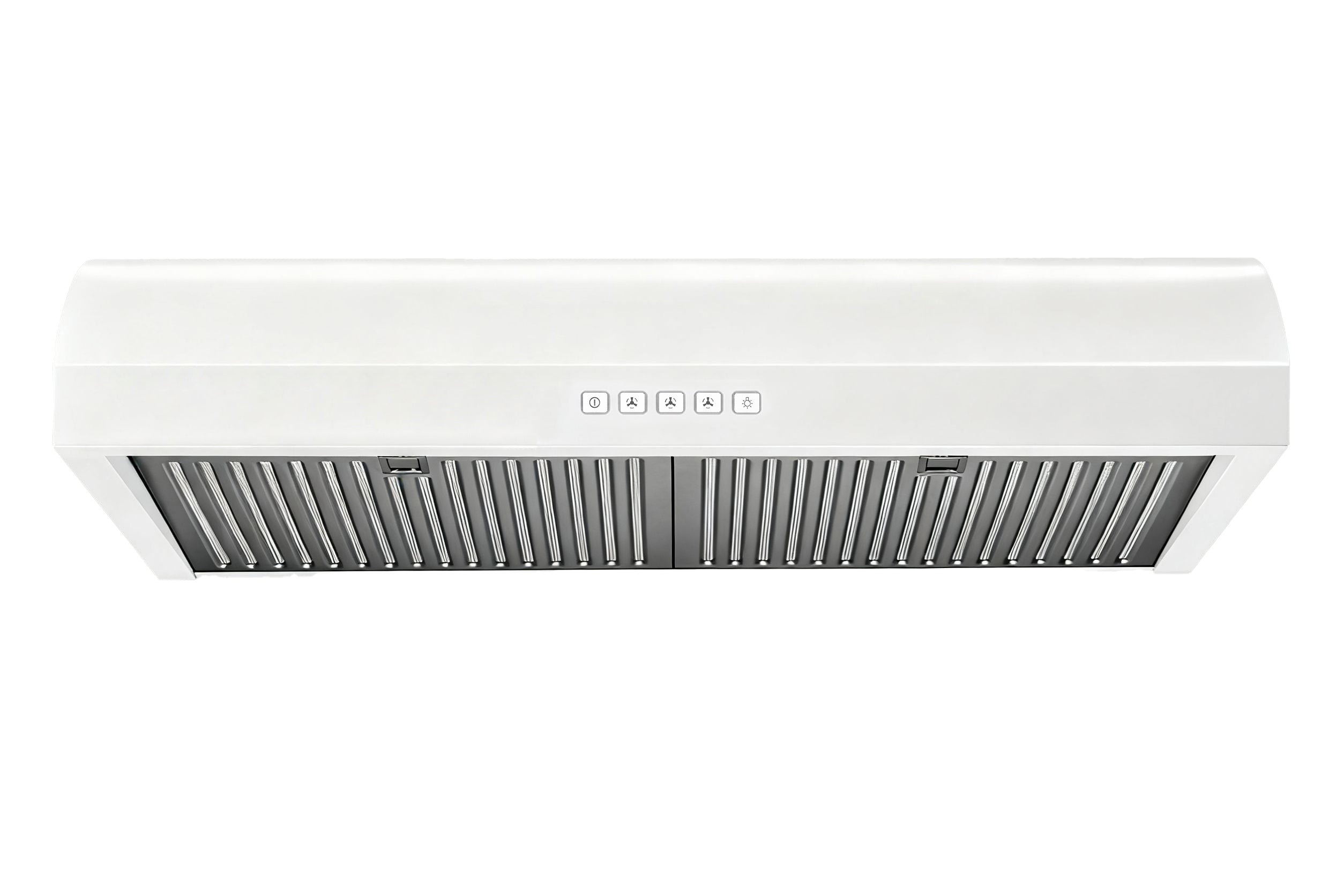 Hauslane 30-Inch Under Cabinet Curved Range Hood with Stainless Steel Filters and Panel LED in Stainless Steel (UC-B018SS-30)