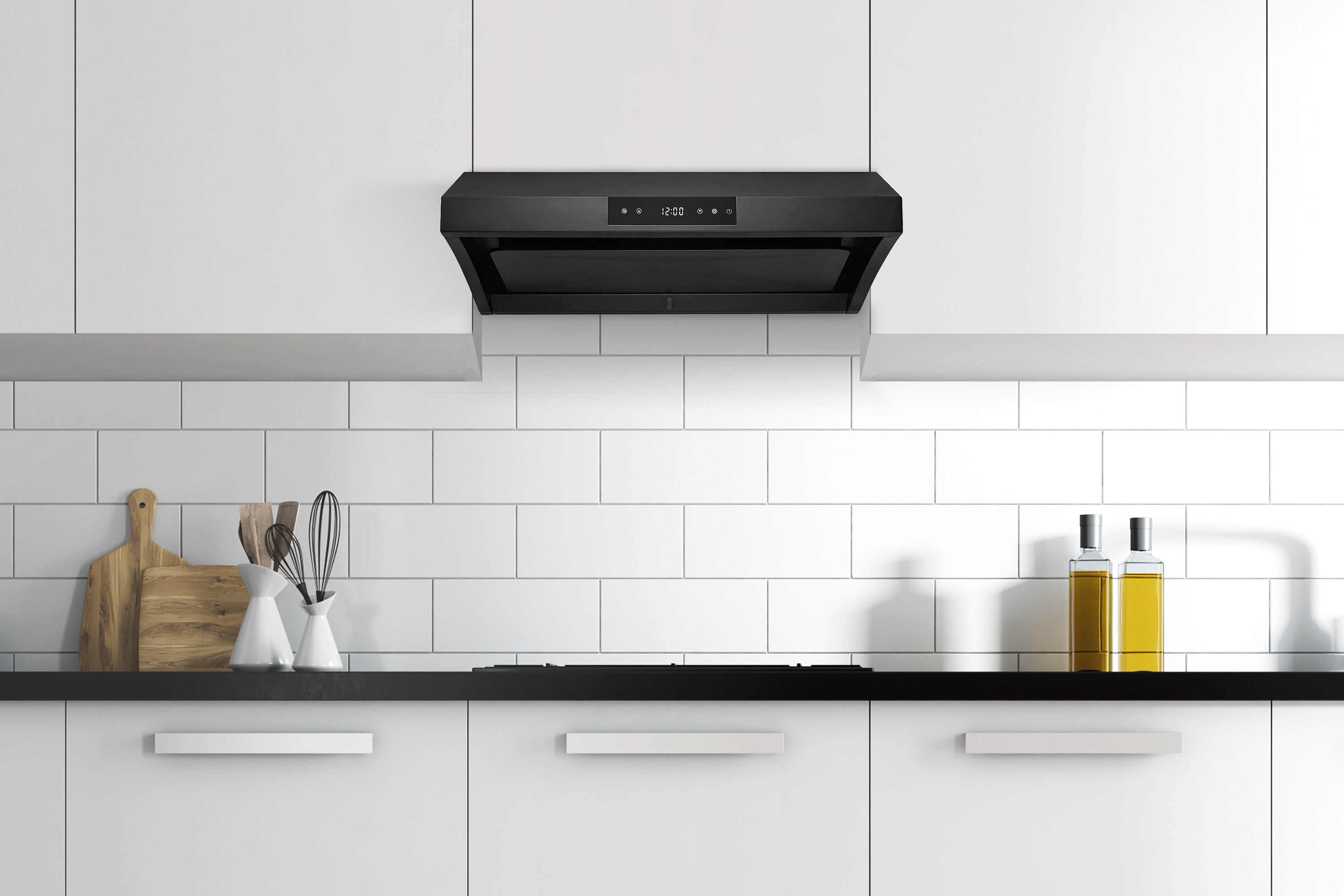 Hauslane 30-Inch Under Cabinet Self-Clean Touch Control Range Hood in Stainless Steel (UC-PS38SS-30)