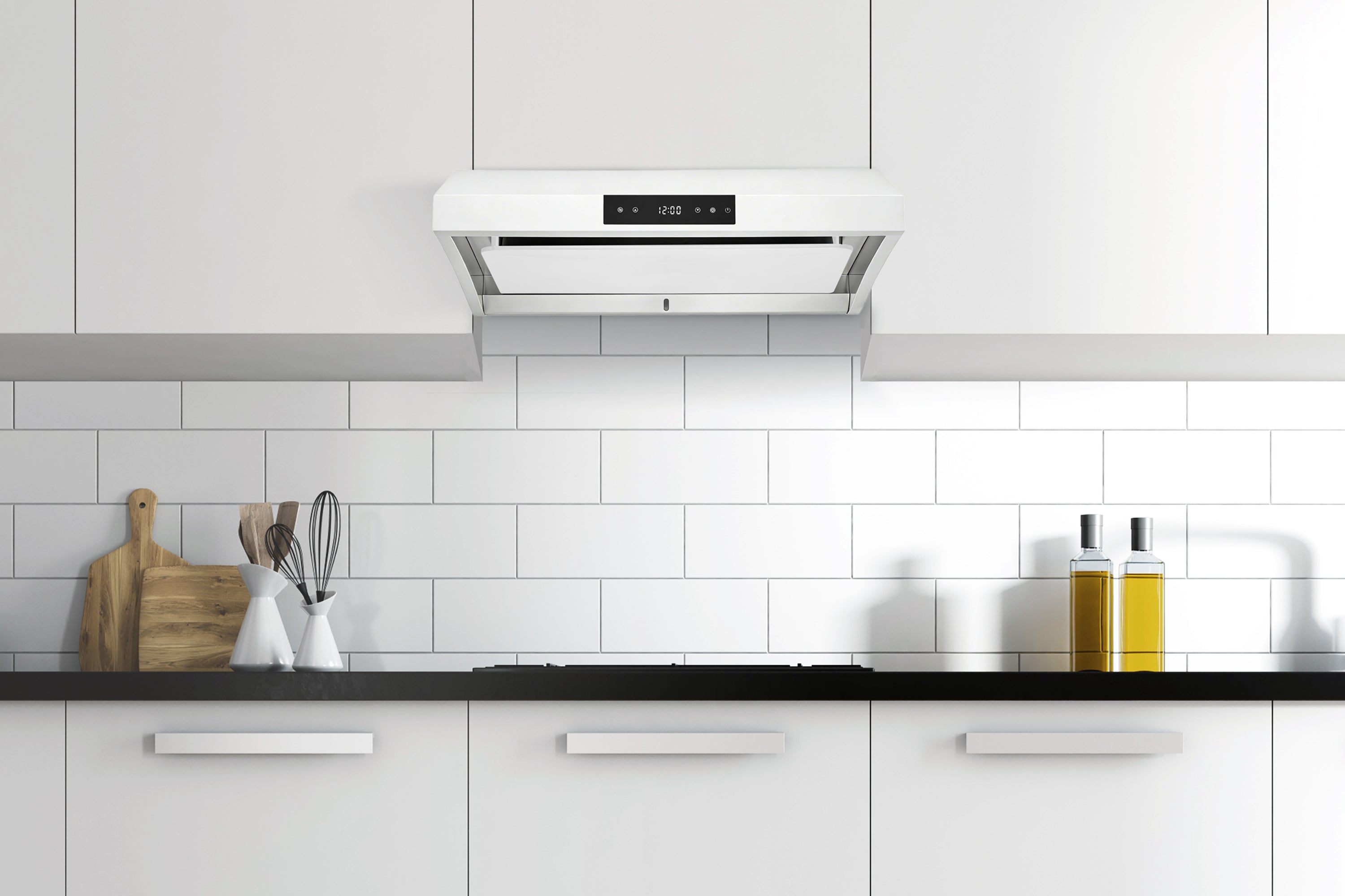 Hauslane 30-Inch Under Cabinet Self-Clean Touch Control Range Hood in Stainless Steel (UC-PS38SS-30)