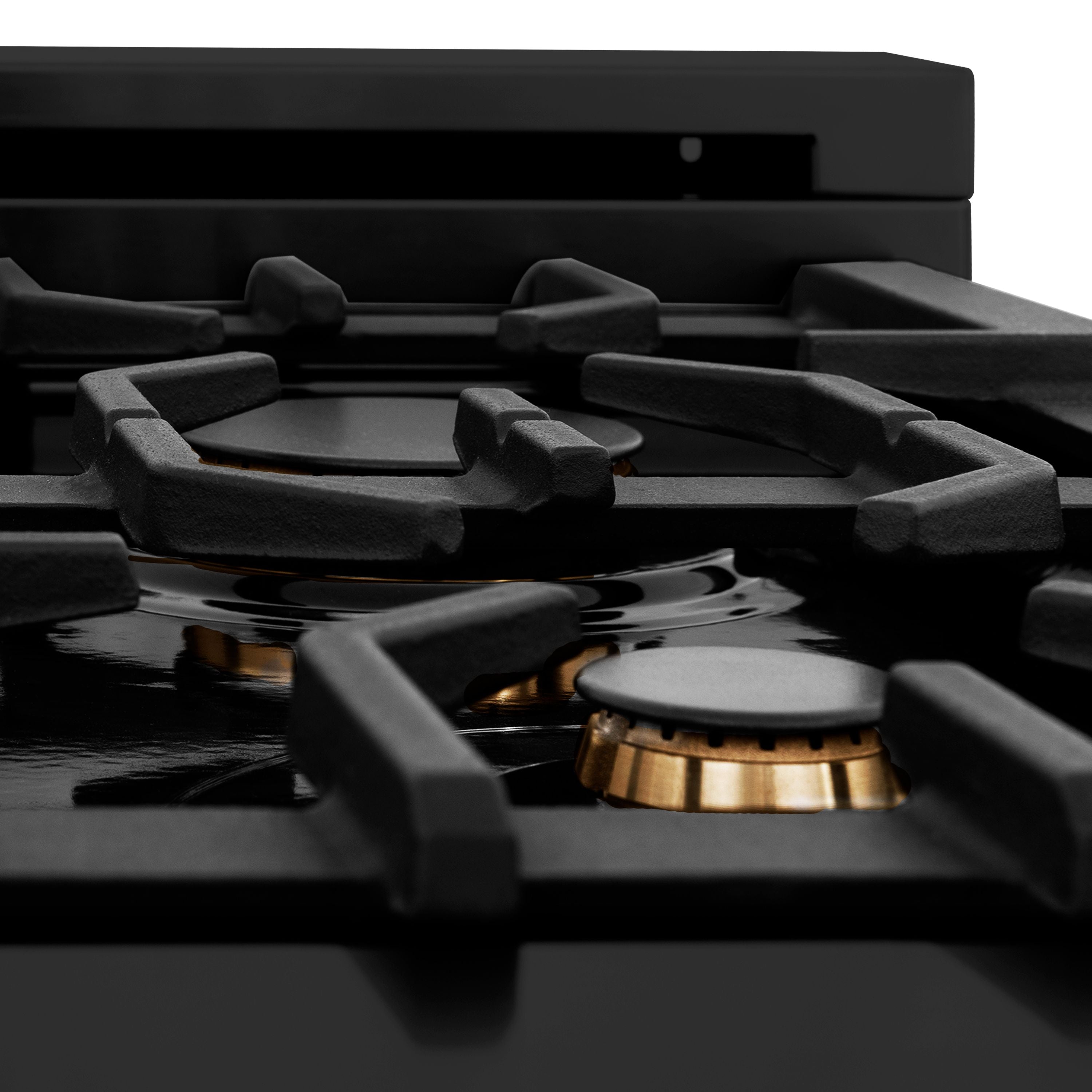ZLINE Autograph Edition 48-Inch Dual Fuel Range, 6.0 cu ft, Black Stainless Steel with Champagne Bronze Accents (RABZ-48-CB)