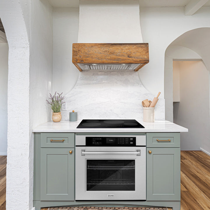 ZLINE 30" Professional True Convection Single Wall Oven with Air Fry and Self Clean in Satin Stainless Steel, WASS-30