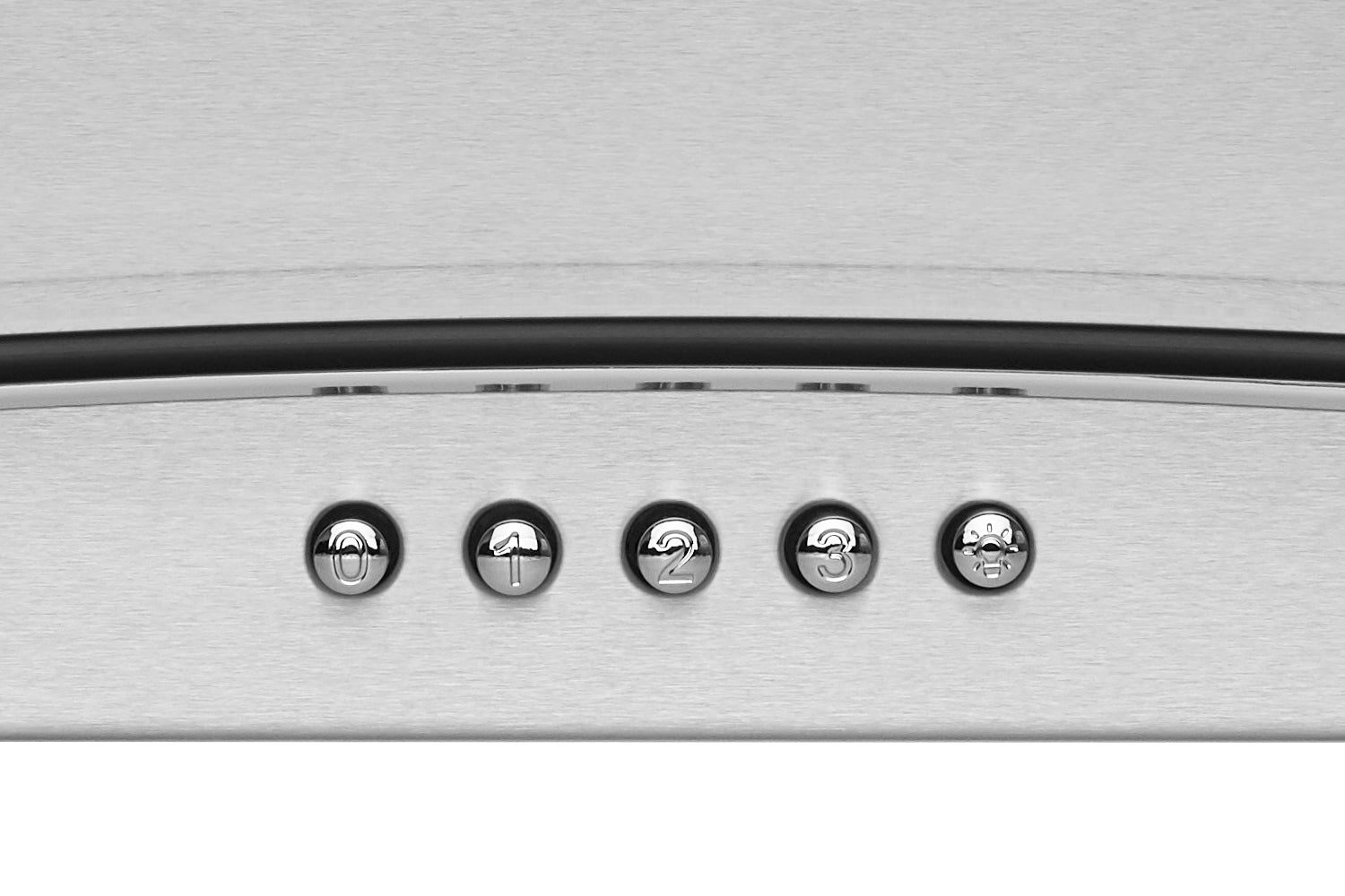 Hauslane Wall Mount Range Hood with Tempered Glass and Stainless Steel (WM-600SS)