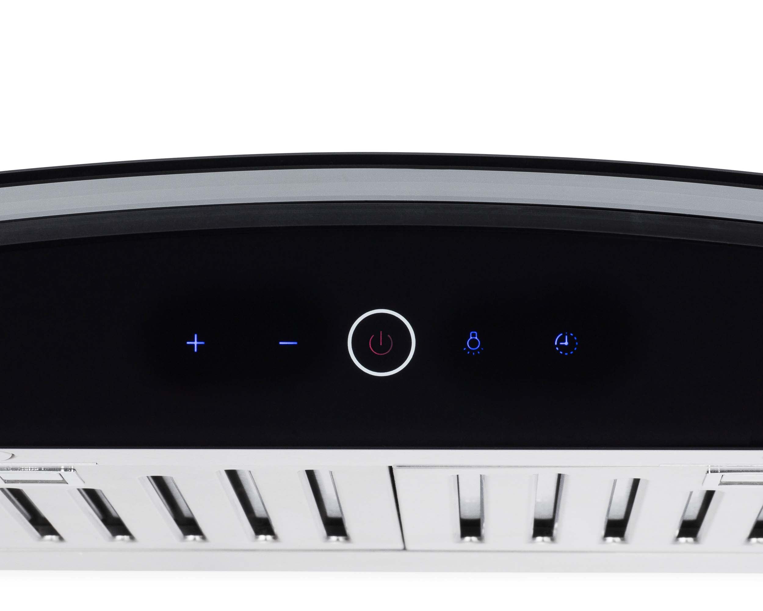 Hauslane 450 CFM Wall Mount Touch Control Range Hood with Tempered Glass in Stainless Steel (WM-639SS)