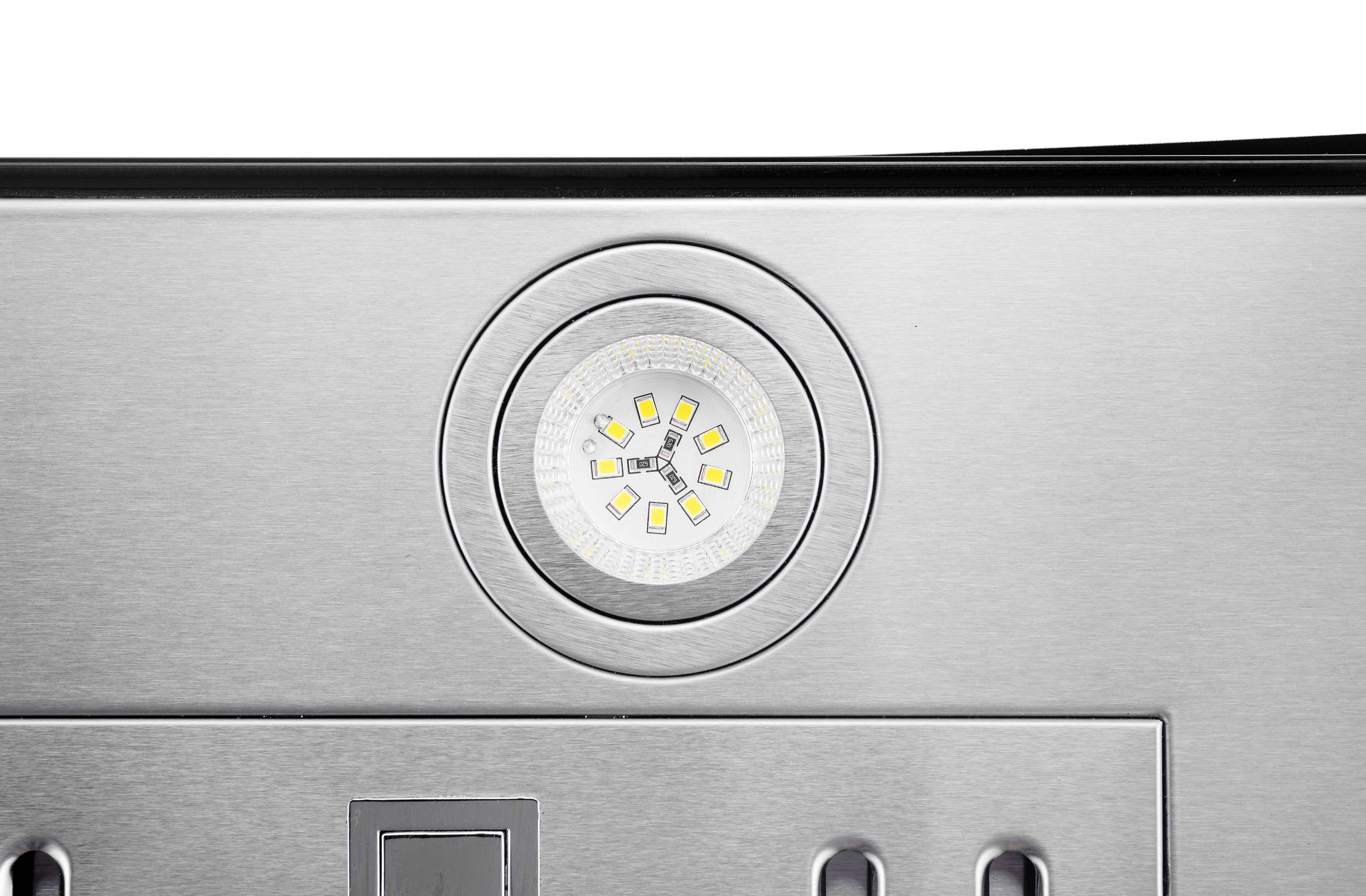 Hauslane 450 CFM Wall Mount Touch Control Range Hood with Tempered Glass in Stainless Steel (WM-639SS)