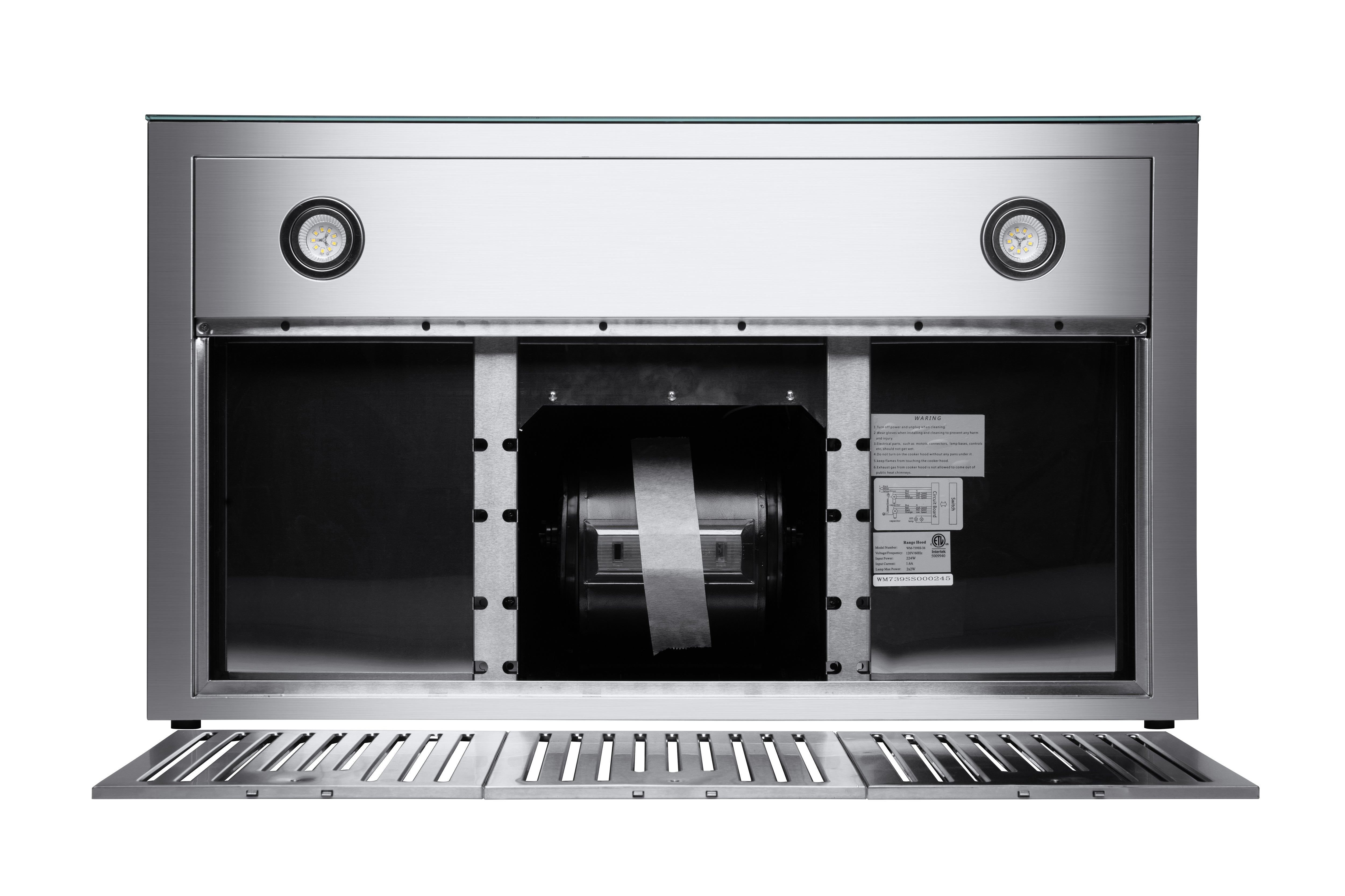 Hauslane Wall Mount Touch Control T-Shaped Range Hood with Stainless Steel Filters in Stainless Steel (WM-739SS)