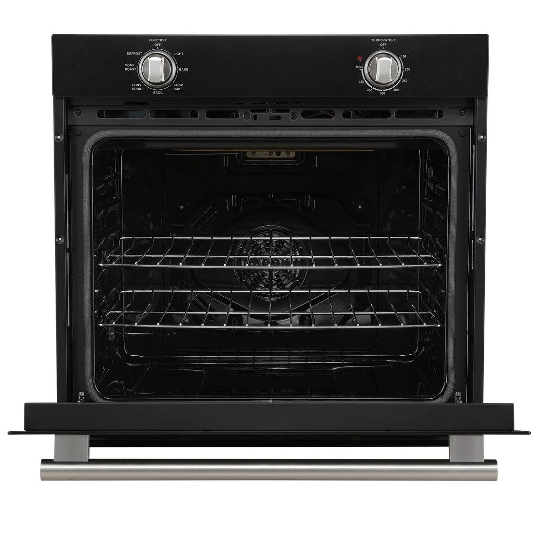 Forno Espresso Vomero 30-Inch Single Electric Wall Oven, 5.0 Cu. Ft., Black with Stainless Steel Accents (FBOEL1370-30BLK)