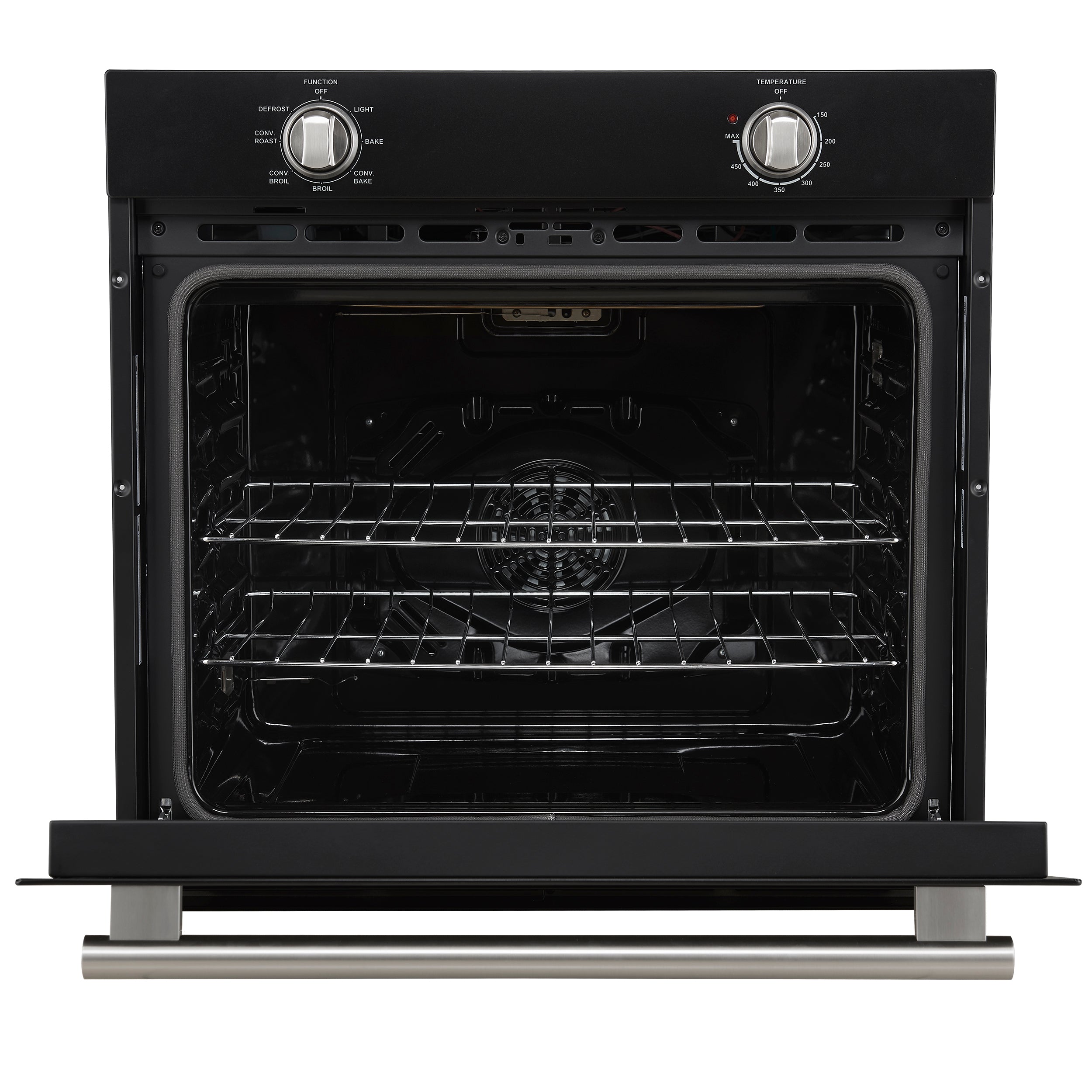 Forno Espresso Vomero 30-Inch Single Electric Wall Oven, 5.0 Cu. Ft., Black with Stainless Steel Accents (FBOEL1370-30BLK)