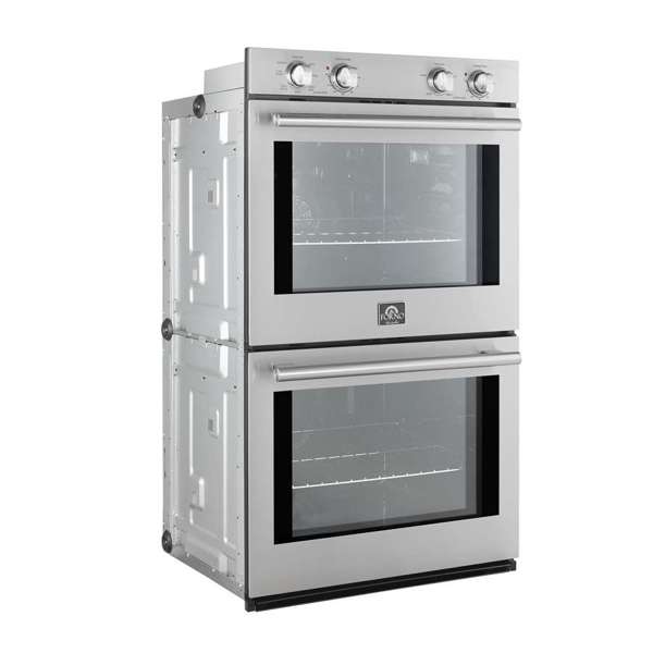 FORNO Vomero 30-Inch Built-In Double Electric Wall Oven, 10.0 cu. ft. Total Capacity, Stainless Steel (FBOEL1324-30)