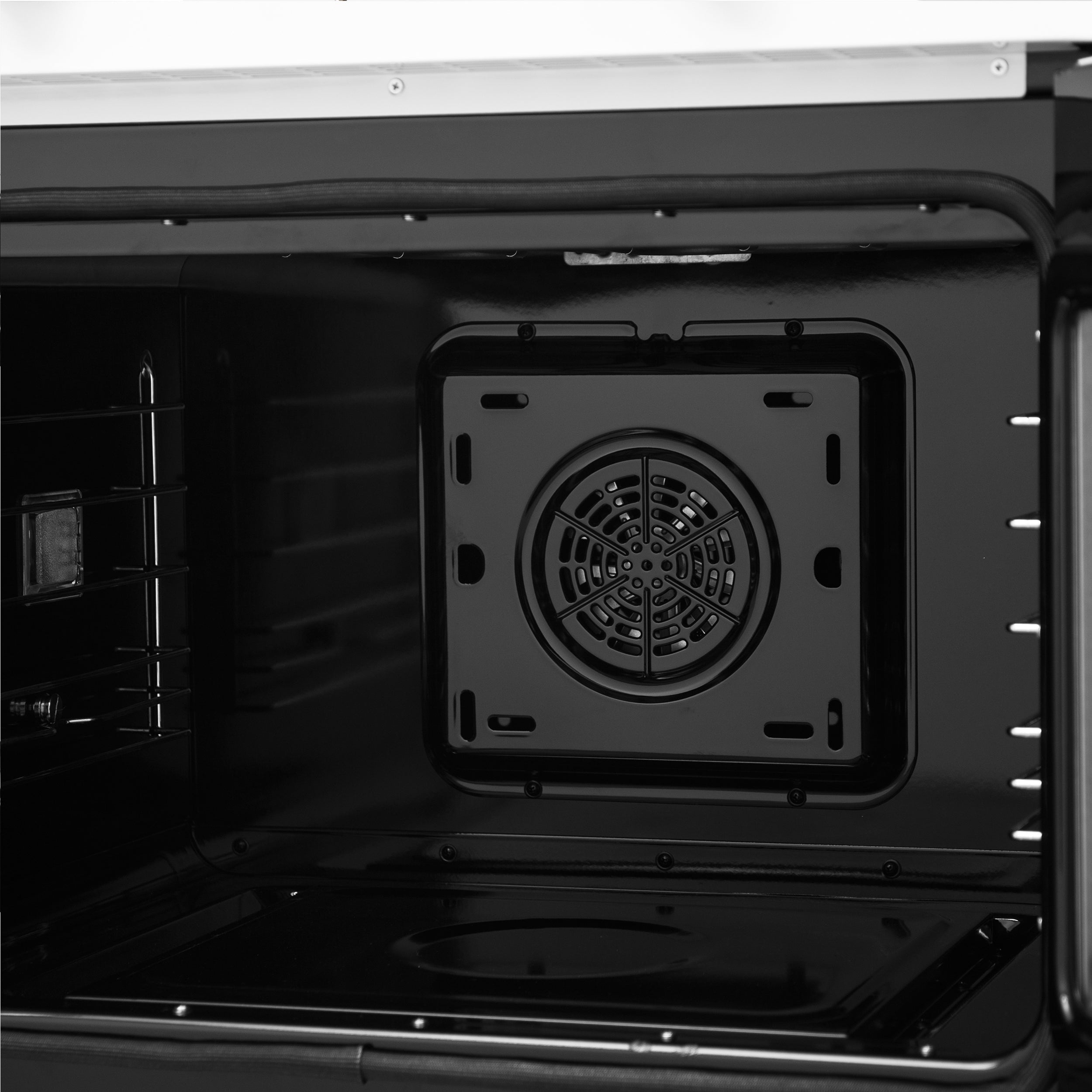 FORNO Asti 30-Inch Electric Wall Oven, 3.58 cu ft, French Door, Air Fry, Sous Vide, Self-Clean, White with Antique Brass Accents (FBOEL1333-30WHT)