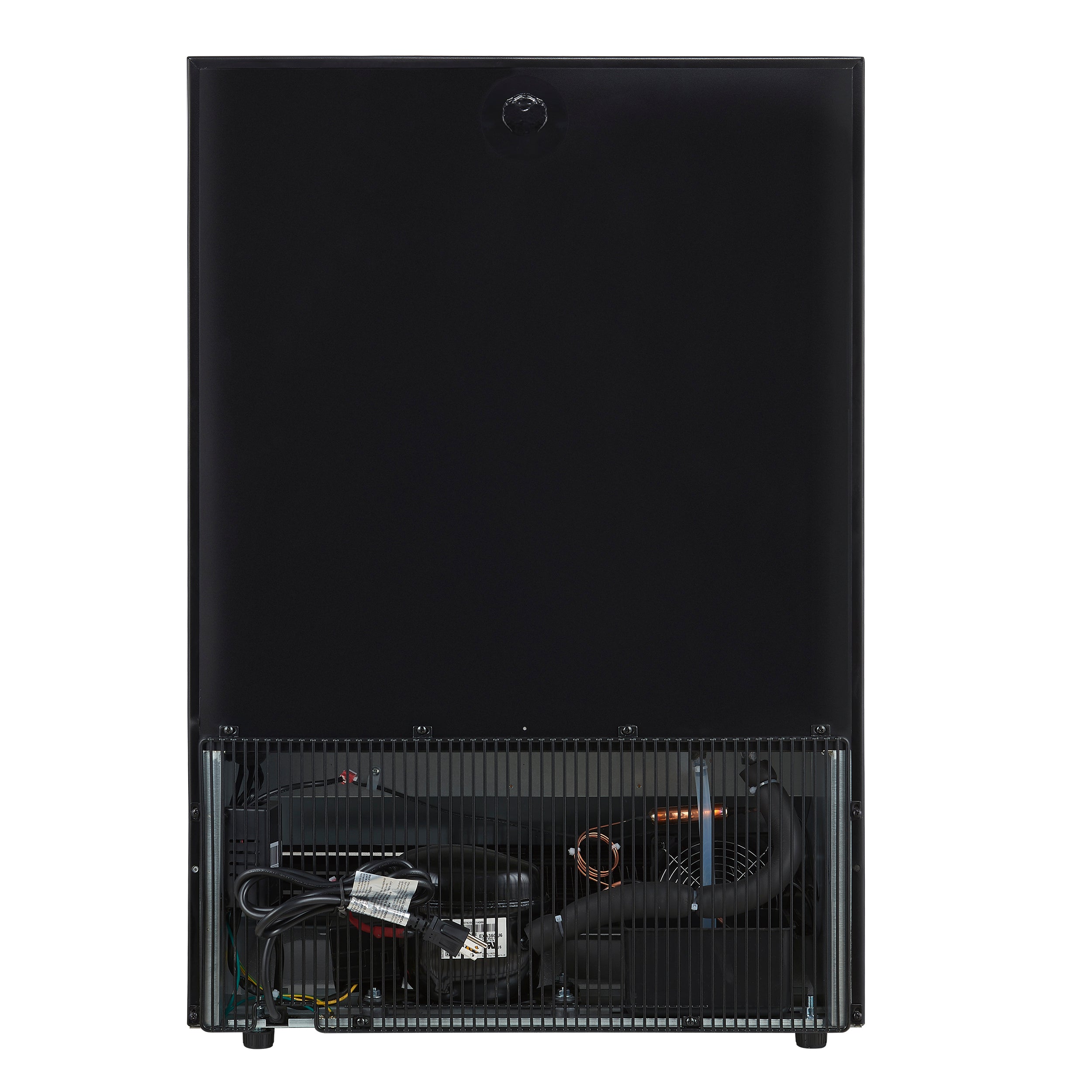 FORNO Frescolino 24-Inch Built-In Beverage Cooler, 188-Can Capacity, Triple Glass Door, LED Lighting, Black with Antique Brass Accents (FWCDR6665-24BLK)