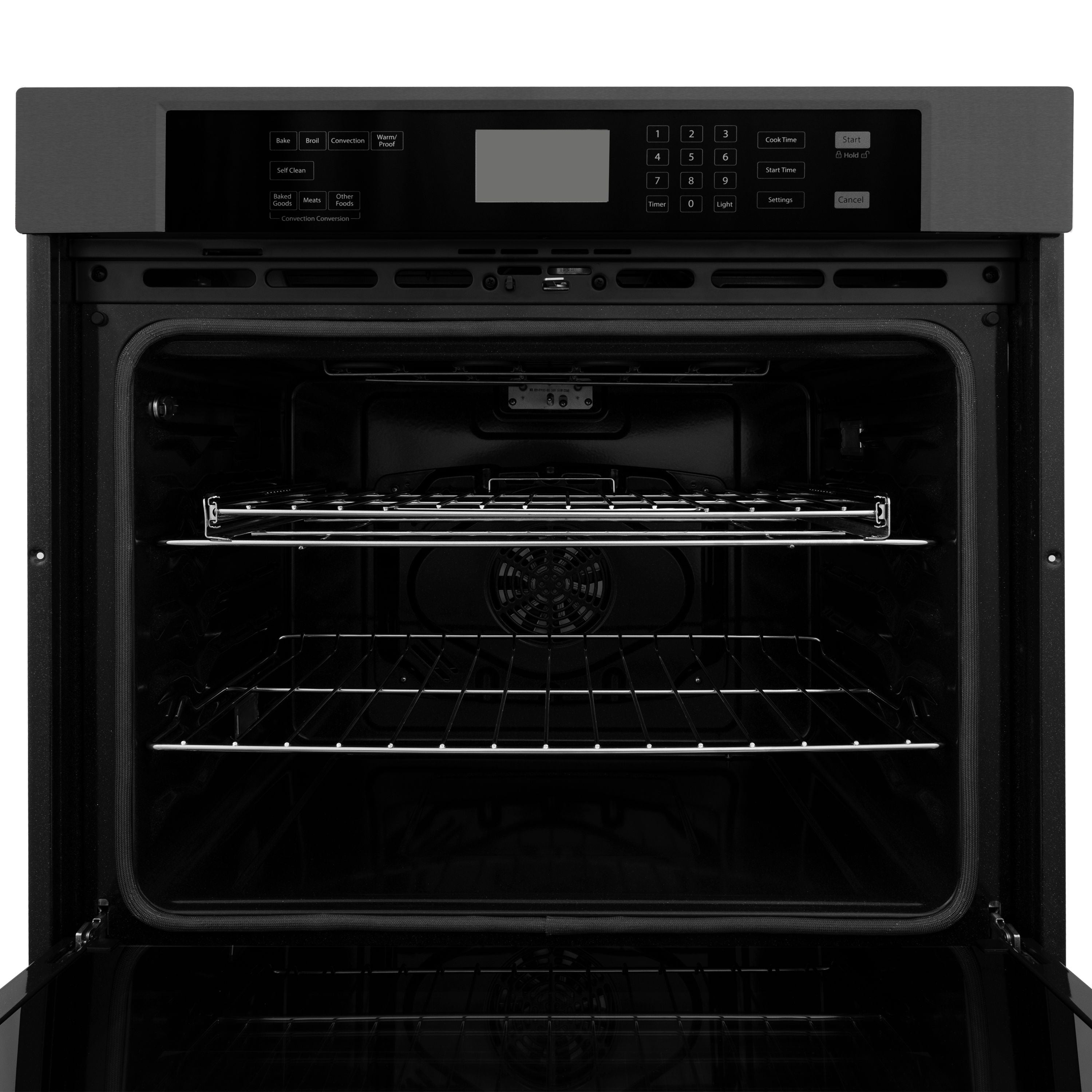 ZLINE Appliance Package - 24" Microwave Oven and 30" Wall Oven, 2KP-MW24-AWS30BS