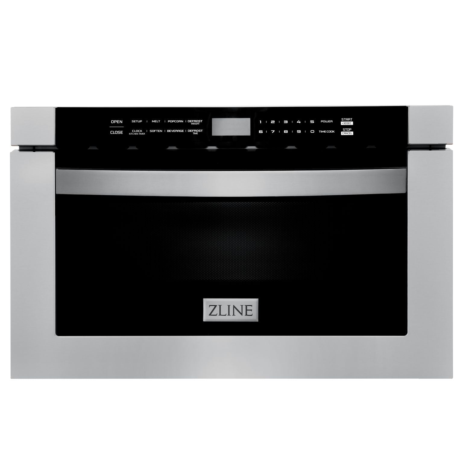 ZLINE Appliance Package - 36" Gas Range, Range Hood, 36" Refrigerator with Water/Ice Dispenser, 24" Microwave Drawer and Dishwasher in Stainless Steel