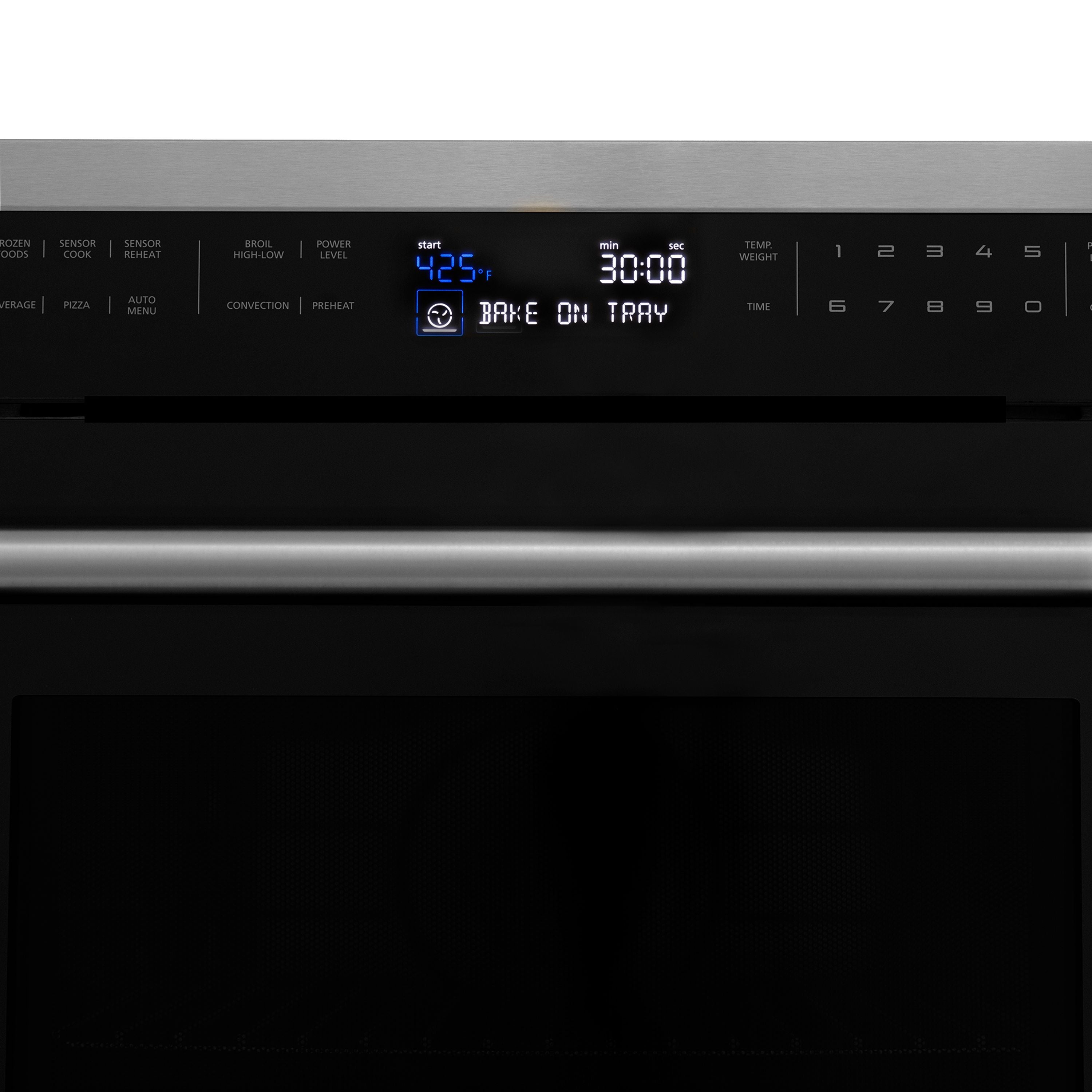 ZLINE Appliance Package - 30 In. Gas Range with Brass Burners, Microwave Oven, Range Hood in Black Stainless Steel, 3KP-SGRBRHMWO-30