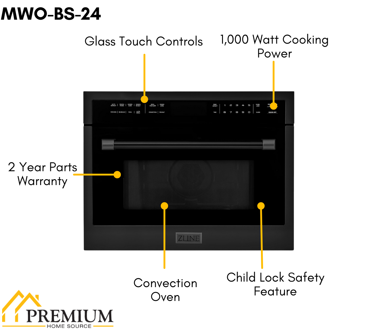 ZLINE Appliance Package - 30 In. Gas Range with Brass Burners, Microwave Oven, Range Hood in Black Stainless Steel, 3KP-SGRBRHMWO-30