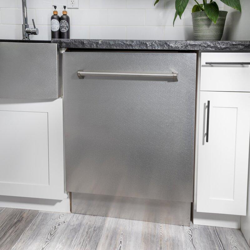 ZLINE 48 in. Kitchen Appliance Package with Satin Stainless Dual Fuel Range, Ducted Vent Range Hood and Tall Tub Dishwasher, 3KP-RASRH48-DWV