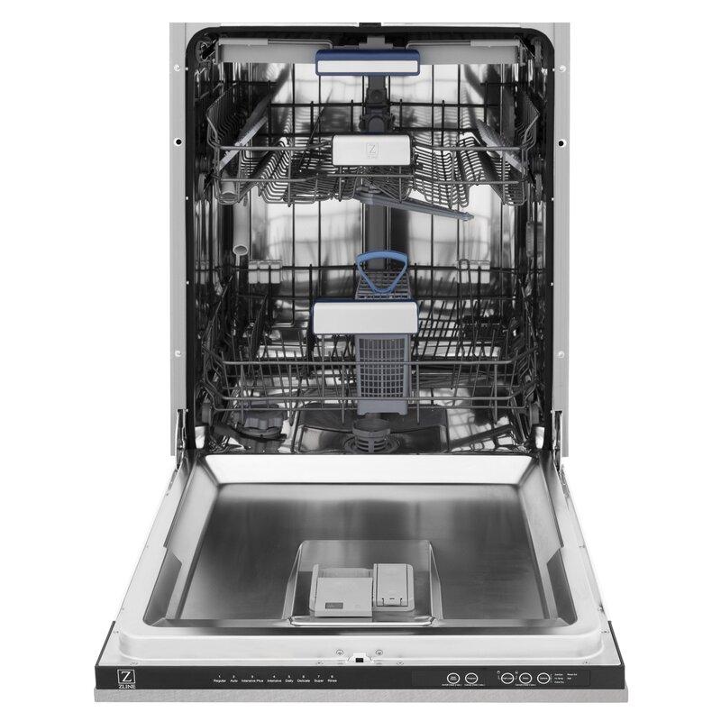ZLINE 30 in. Kitchen Appliance Package with Satin Stainless Steel Stainless Dual Fuel Range, Ducted Vent Range Hood and Tall Tub Dishwasher, 3KP-RASRH30-DWV