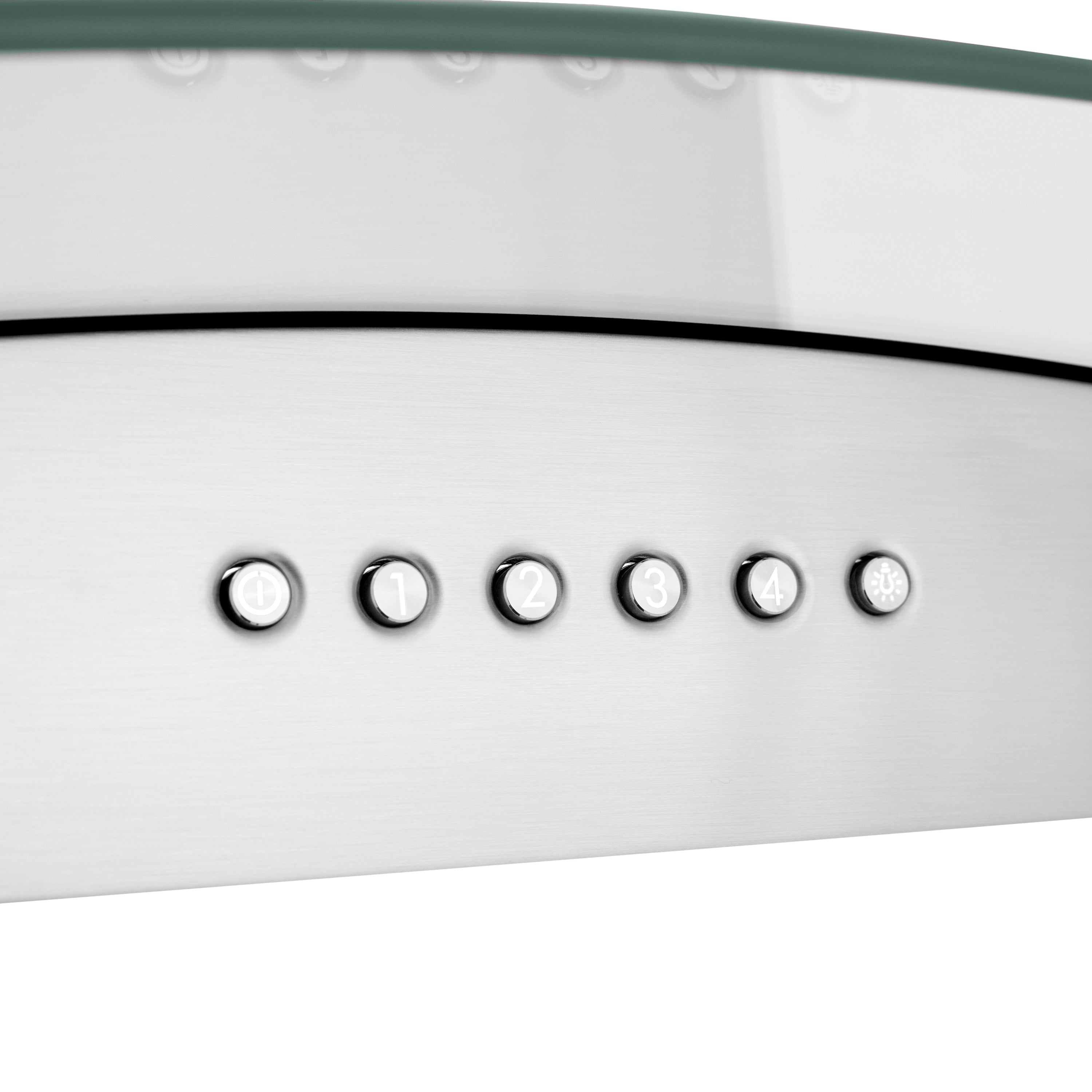 ZLINE 30 in. Island Mount Range Hood Convertible Stainless Steel 400 CFM 4-Speed LED Lighting (ALP70IS-30)
