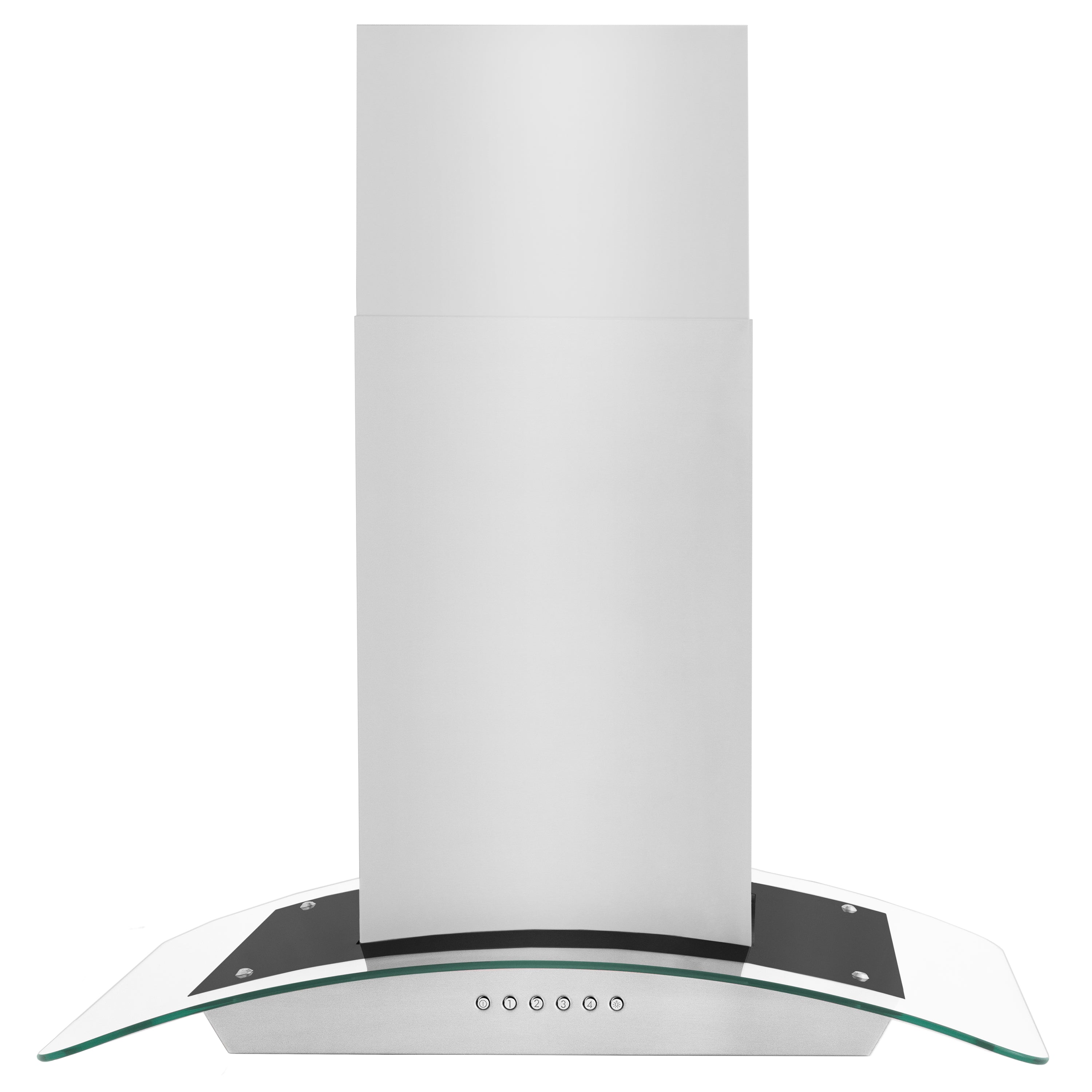ZLINE 30 in. Island Mount Range Hood Convertible Stainless Steel 400 CFM 4-Speed LED Lighting (ALP70IS-30)
