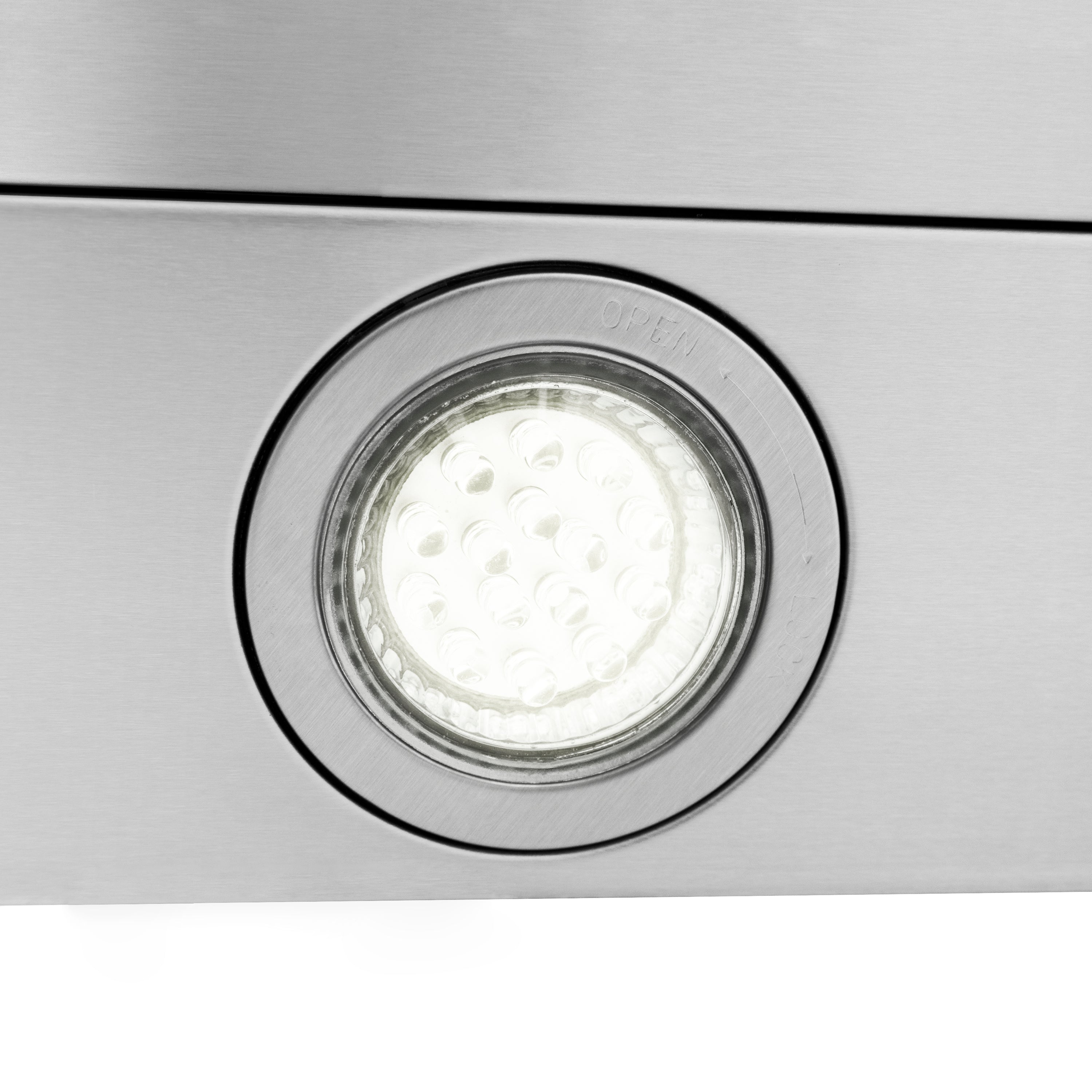 ZLINE 30 in. Island Mount Range Hood Convertible Stainless Steel 400 CFM 4-Speed LED Lighting (ALP70IS-30)
