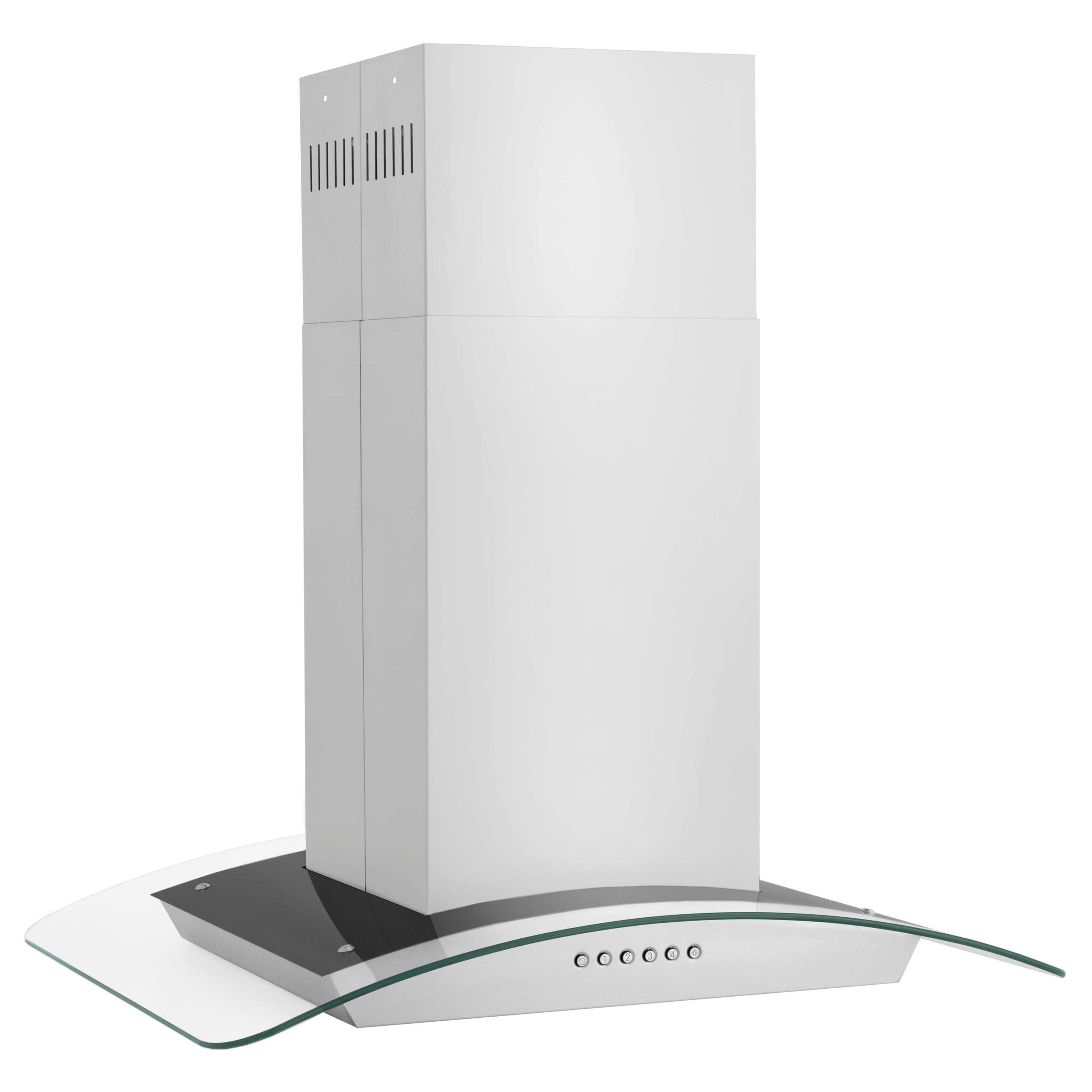 ZLINE 30 in. Island Mount Range Hood Convertible Stainless Steel 400 CFM 4-Speed LED Lighting (ALP70IS-30)
