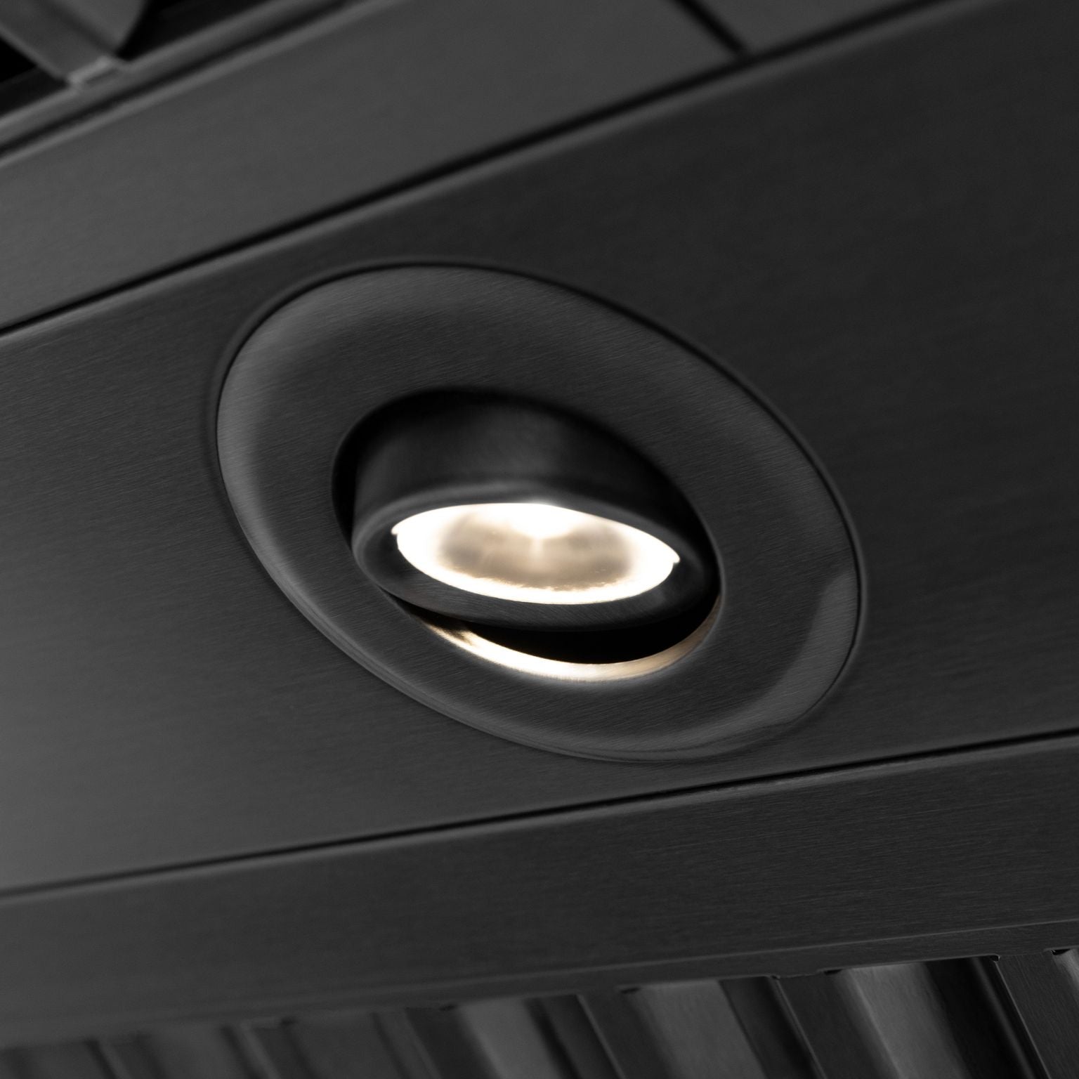 ZLINE 30 in. Wall Mount Range Hood 400 CFM Black Stainless Steel Push Button Controls LED Lighting (BS655N-30)