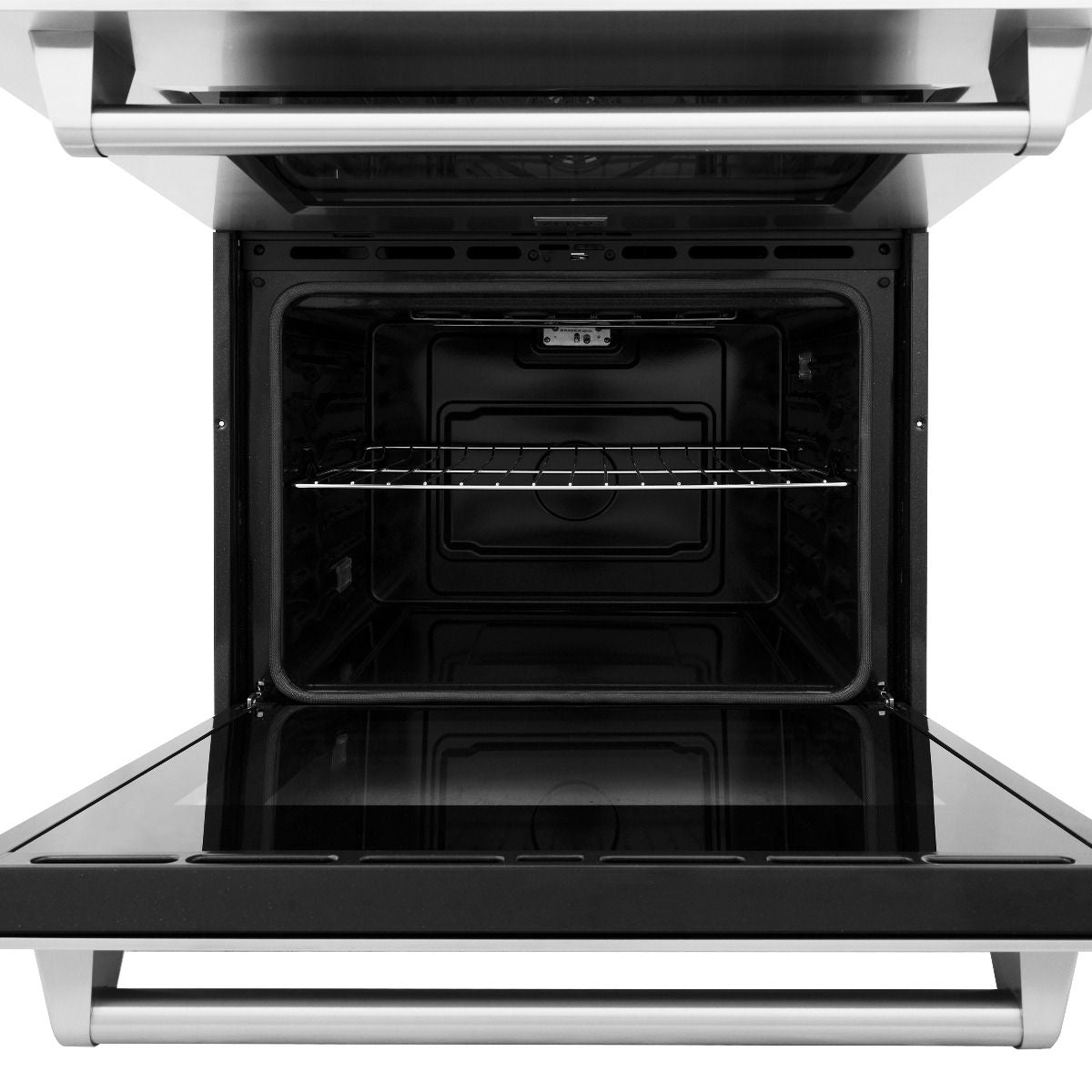 ZLINE Appliance Package - 30 In. Rangetop, Range Hood, Refrigerator with Water and Ice Dispenser and Wall Oven, 4KPRW-RTRH30-AWD