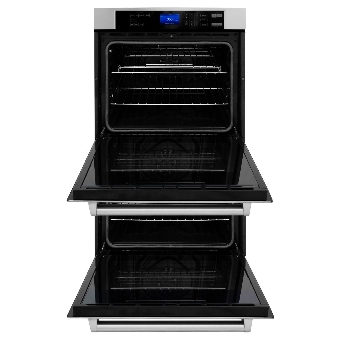 ZLINE Appliance Package - 30 In. Rangetop, Range Hood, Refrigerator with Water and Ice Dispenser and Wall Oven, 4KPRW-RTRH30-AWD
