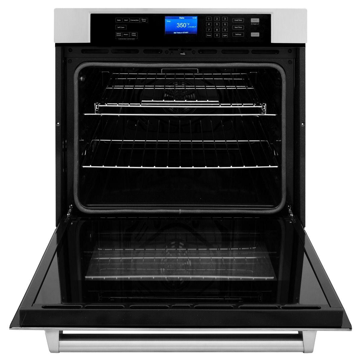 ZLINE Appliance Package - 30 In. Rangetop, Wall Oven, Refrigerator and Microwave Oven in Stainless Steel, 4KPR-RT30-MWAWS