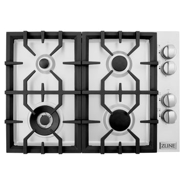 ZLINE 30" Gas Cooktop with 4 Gas Burners, RC30