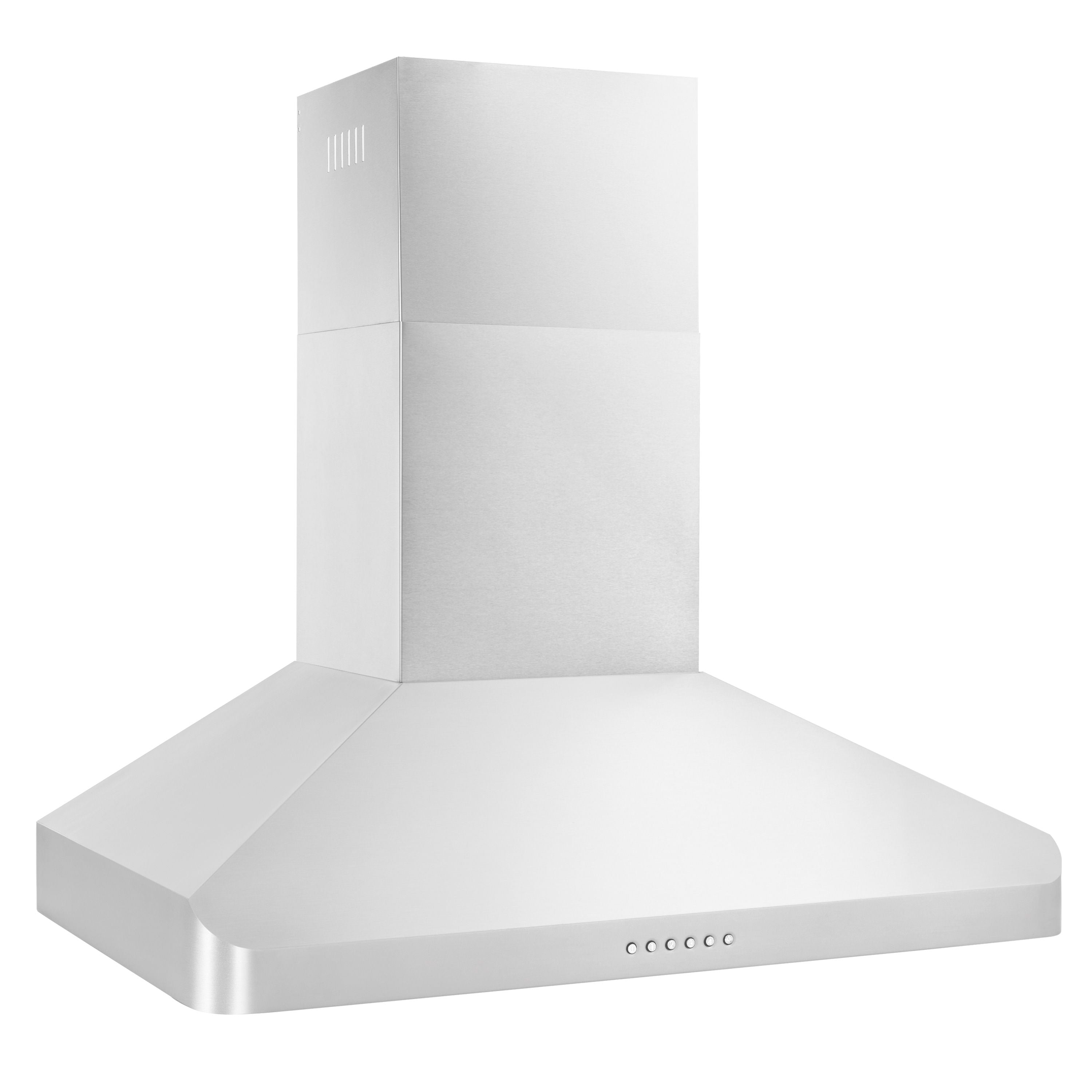 ZLINE 36 in. Wall Mount Range Hood Ducted Stainless Steel 400 CFM LED Lighting (ALP100WL-36)