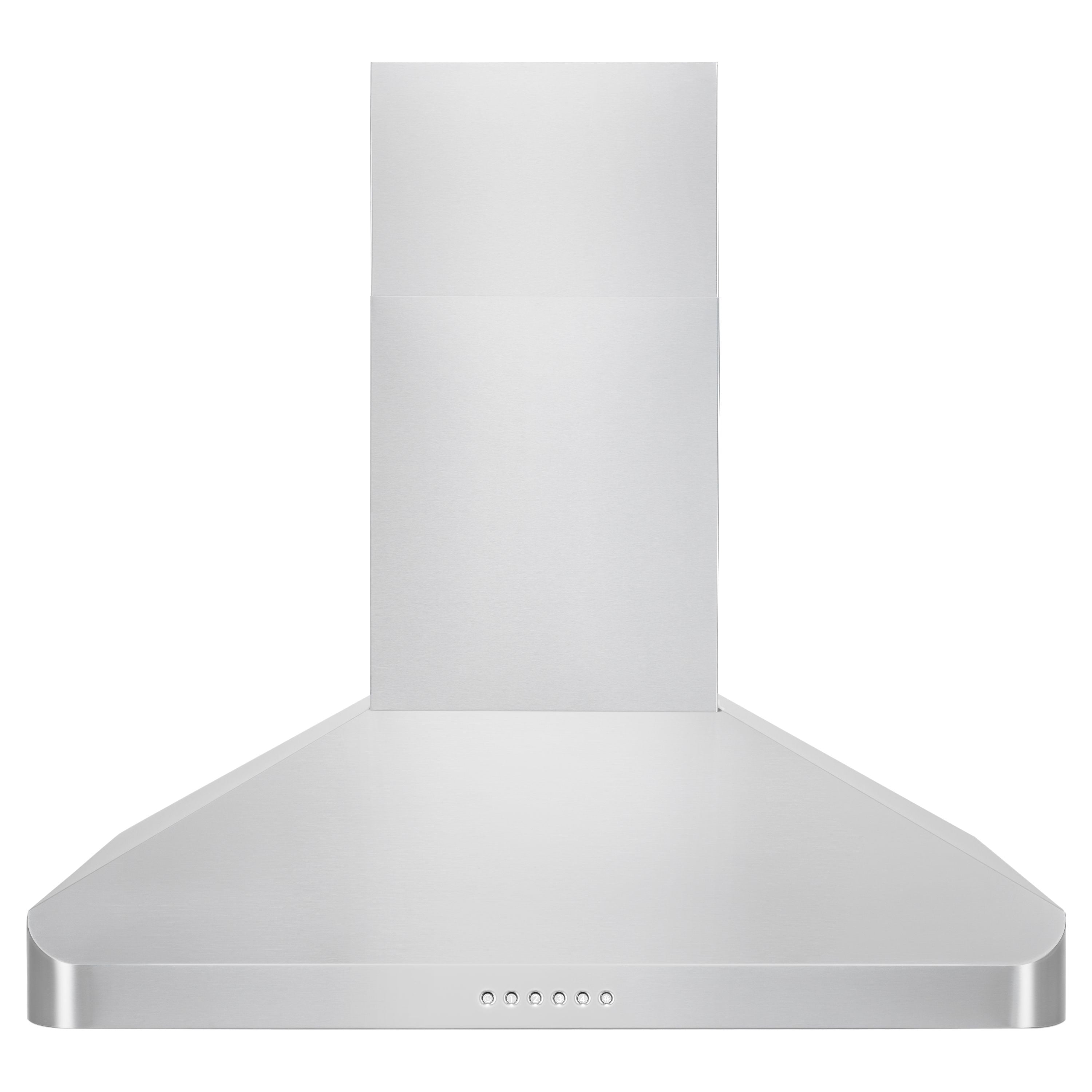 ZLINE 36 in. Wall Mount Range Hood Ducted Stainless Steel 400 CFM LED Lighting (ALP100WL-36)