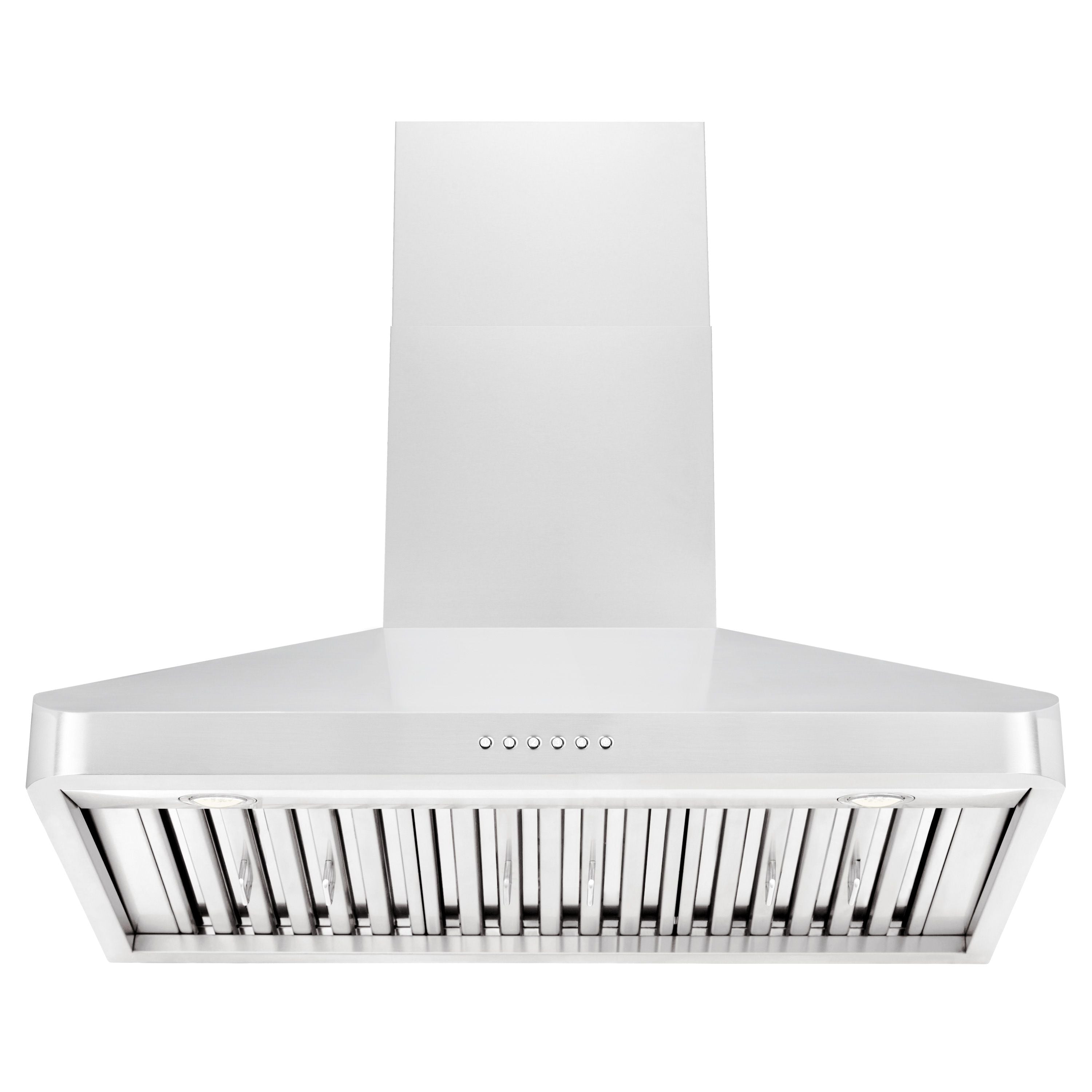 ZLINE 36 in. Wall Mount Range Hood Ducted Stainless Steel 400 CFM LED Lighting (ALP100WL-36)