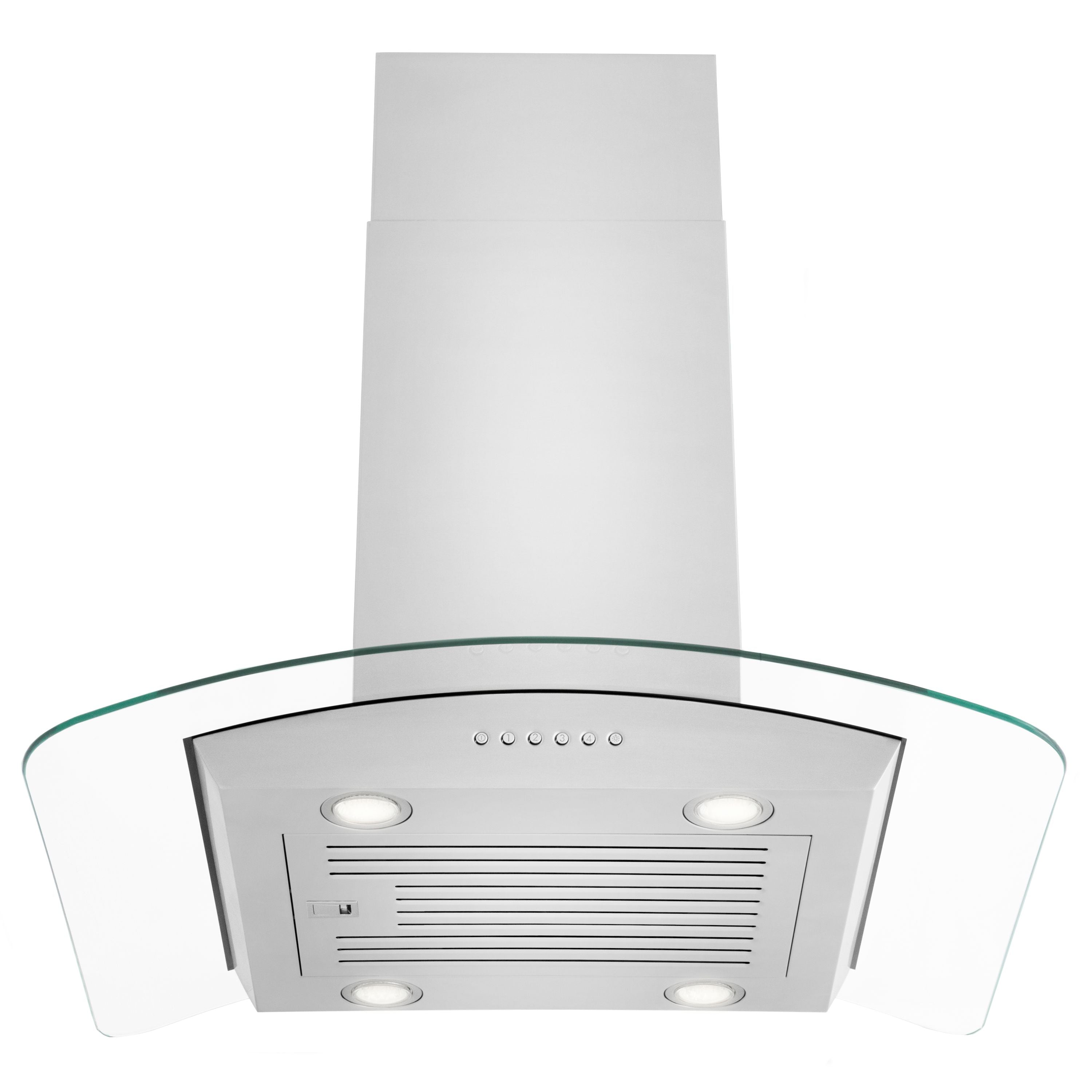 ZLINE 36 Inch Island Mount Range Hood Convertible Stainless Steel Alpine Series (ALP70IS-36)