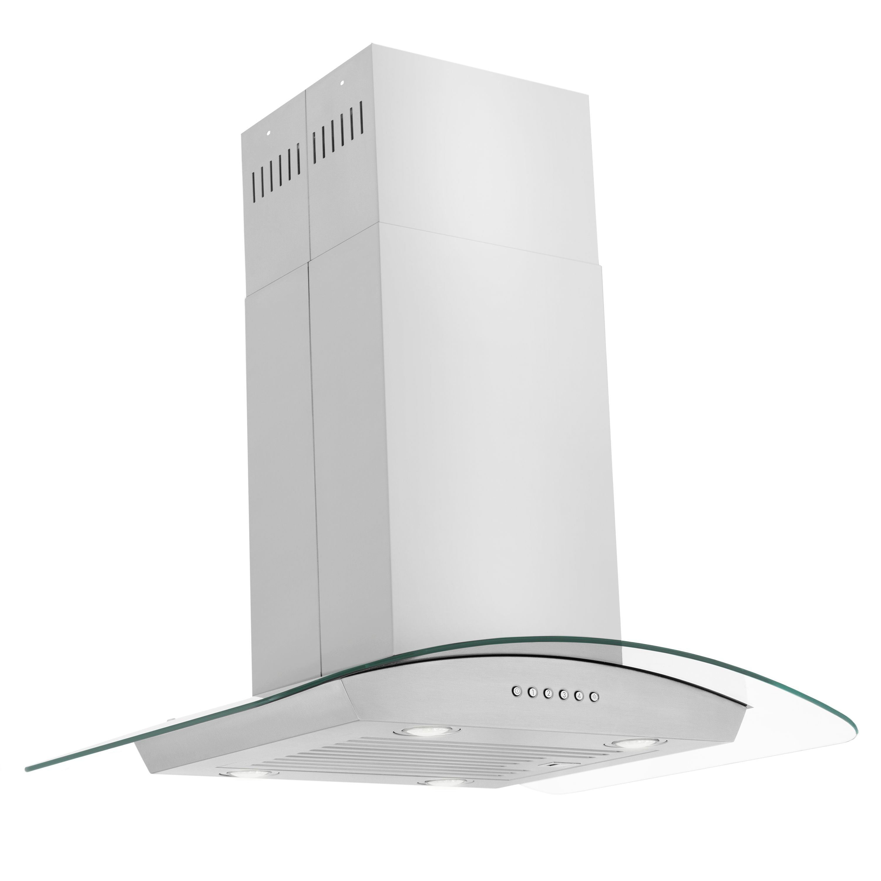 ZLINE 36 Inch Island Mount Range Hood Convertible Stainless Steel Alpine Series (ALP70IS-36)