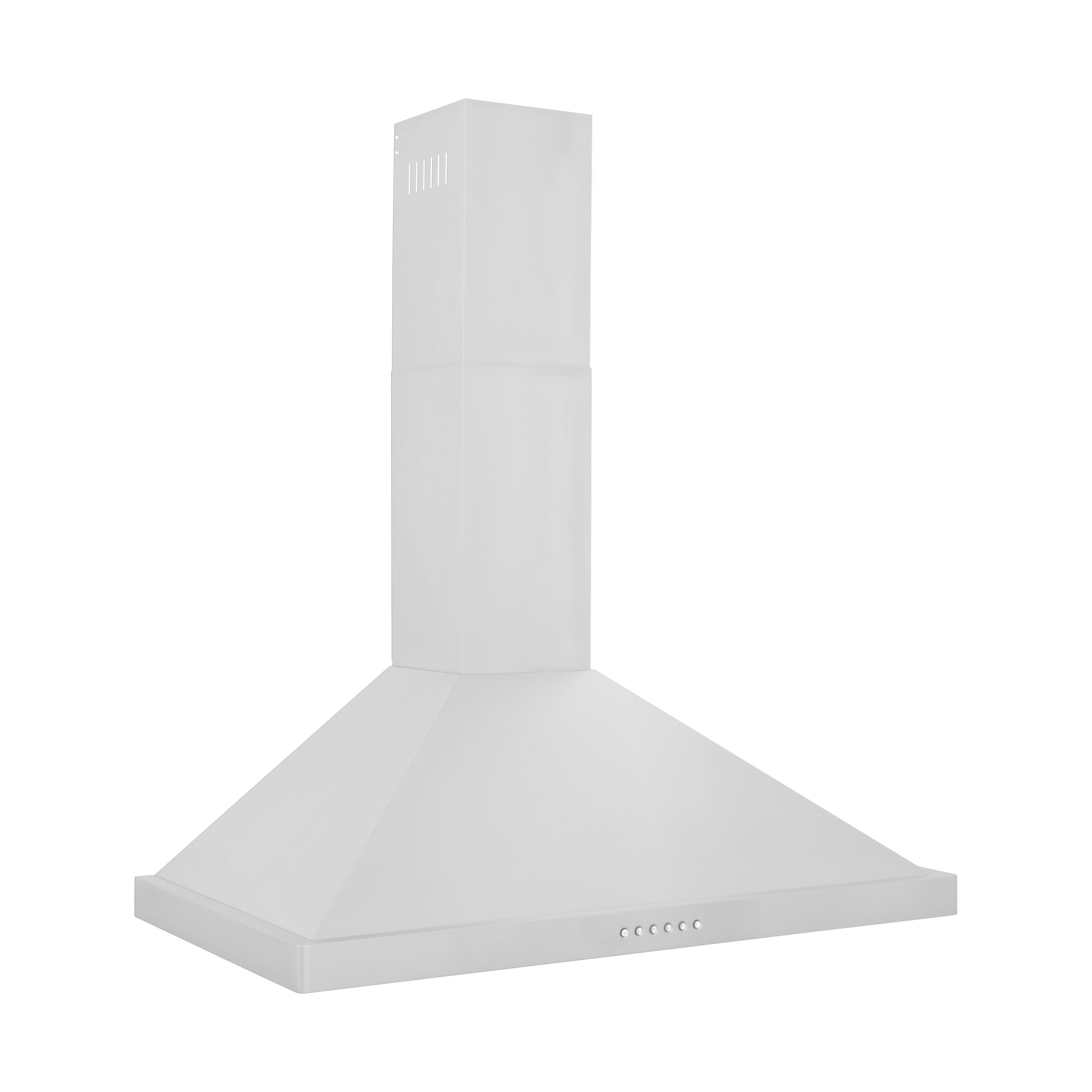 ZLINE 36 Inch Wall Mount Range Hood Ducted Stainless Steel Alpine Series 400 CFM (ALP10WL-36)