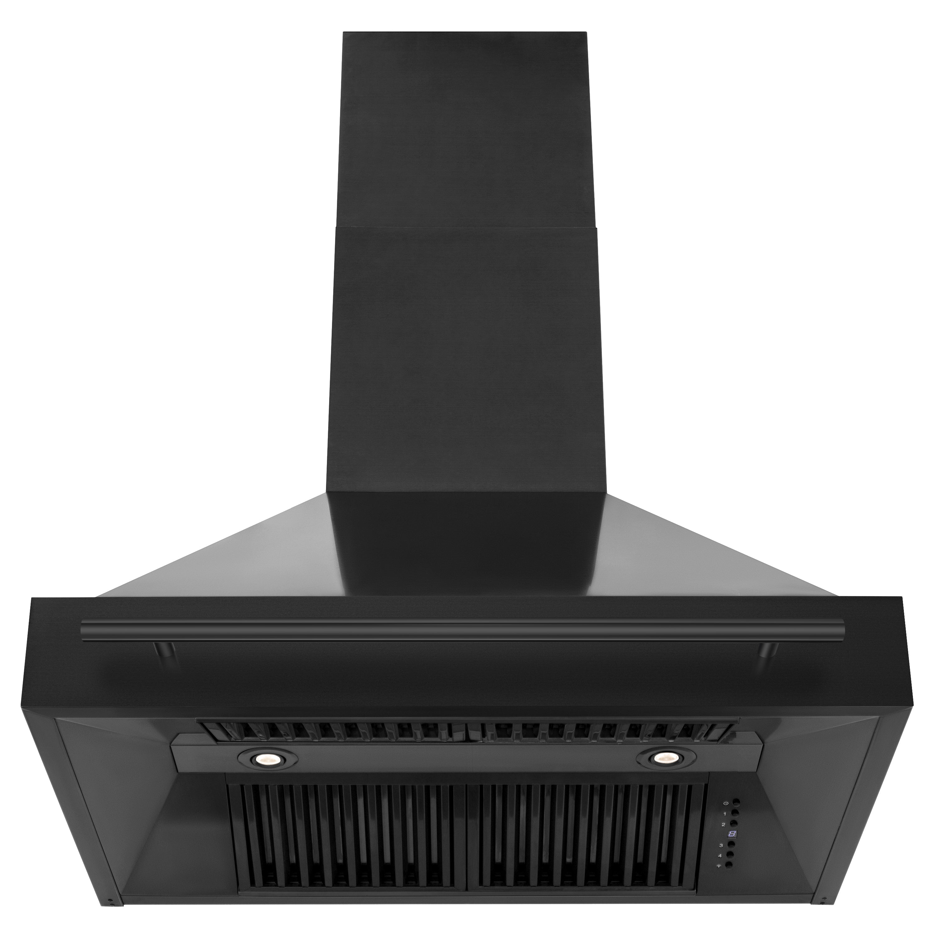 ZLINE 36 in. Range Hood Black Stainless Steel Wall Mount with Black Handle (BS655-36-BS)