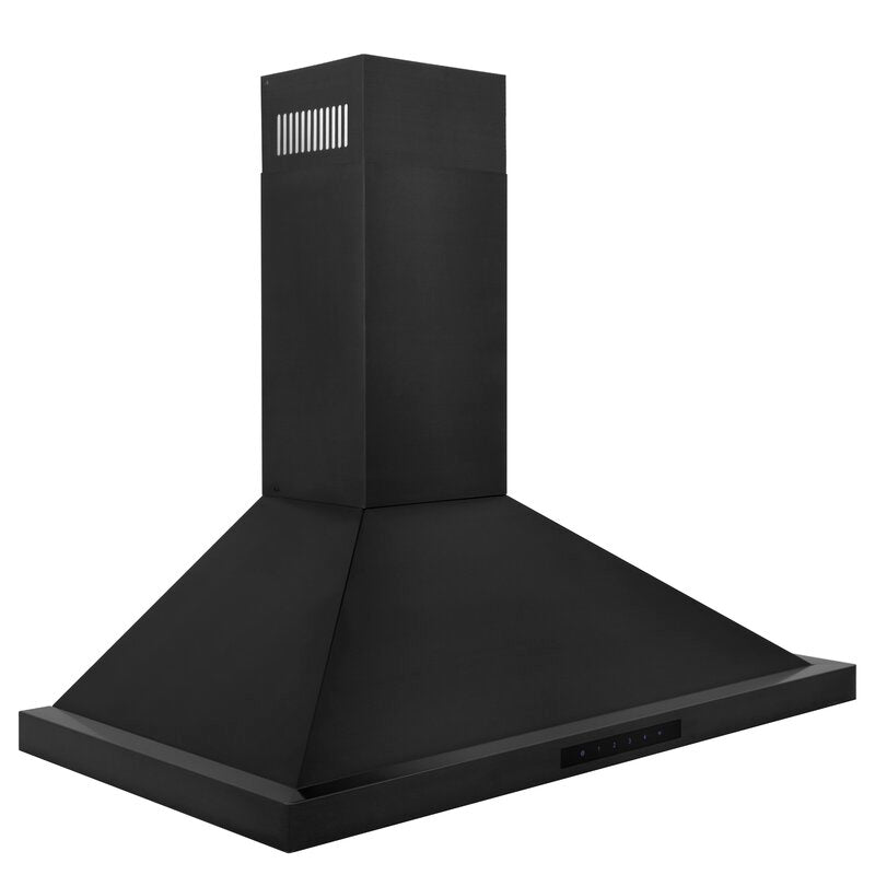 ZLINE 36 in Wall Mount Range Hood Convertible Black Stainless Steel 400 CFM (BSKBN-36)