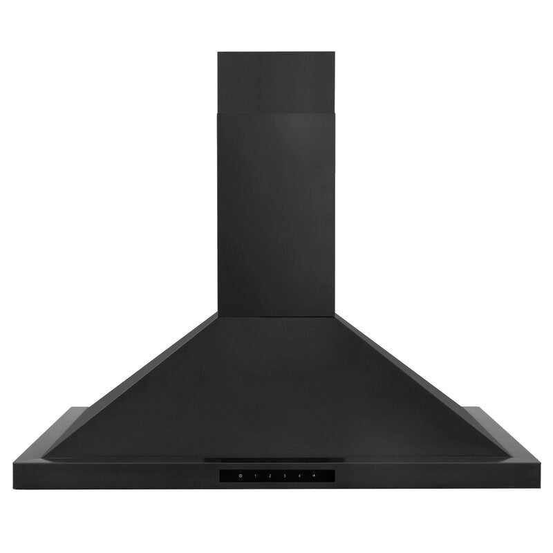ZLINE Appliance Package - 30 in. Dual Fuel Range, Range Hood, Microwave Oven, and Dishwasher in Black Stainless Steel, 4KP-RABRH30-MODW