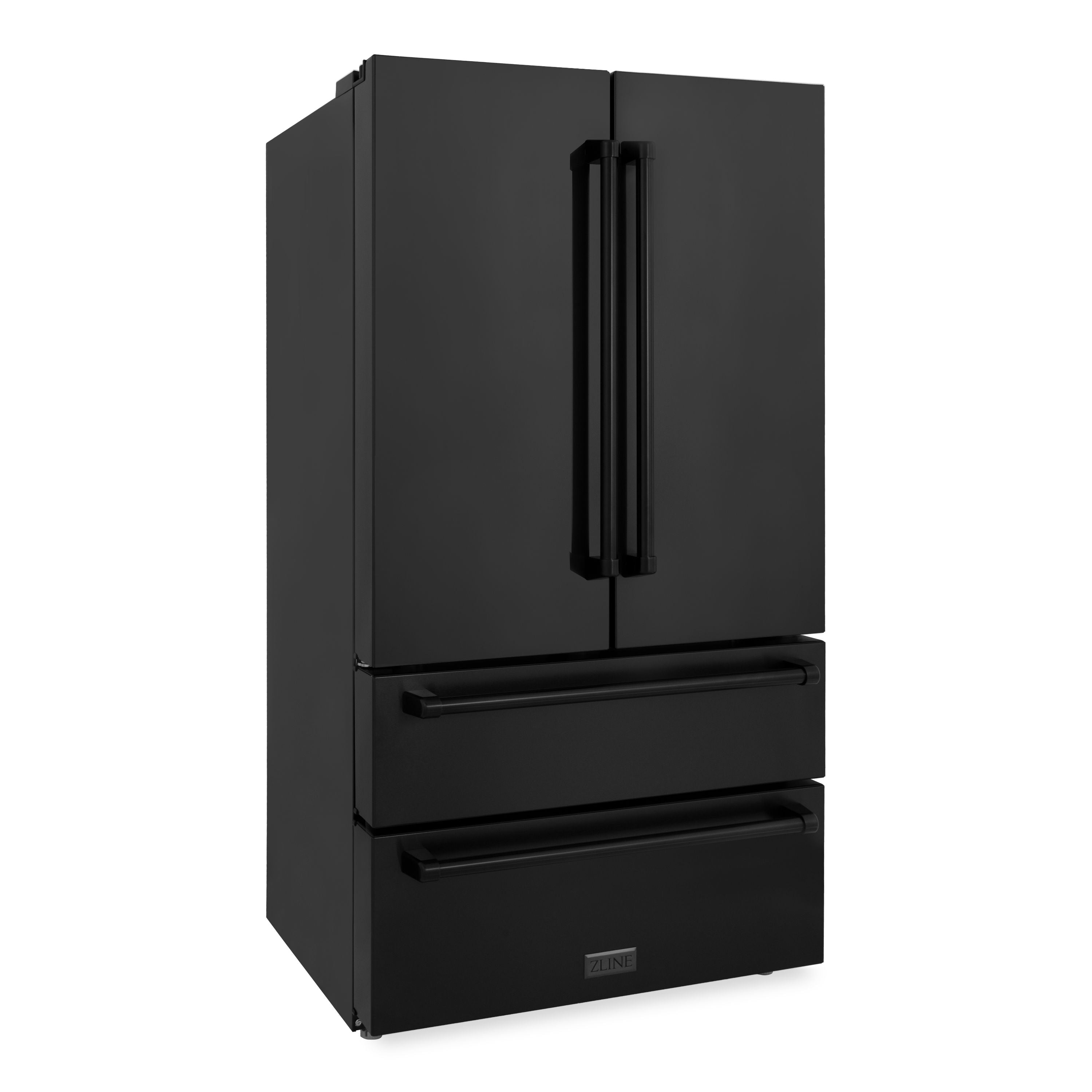 ZLINE Appliance Package - 30" Rangetop, Range Hood, Refrigerator, Dishwasher, Wall Oven in Black Stainless