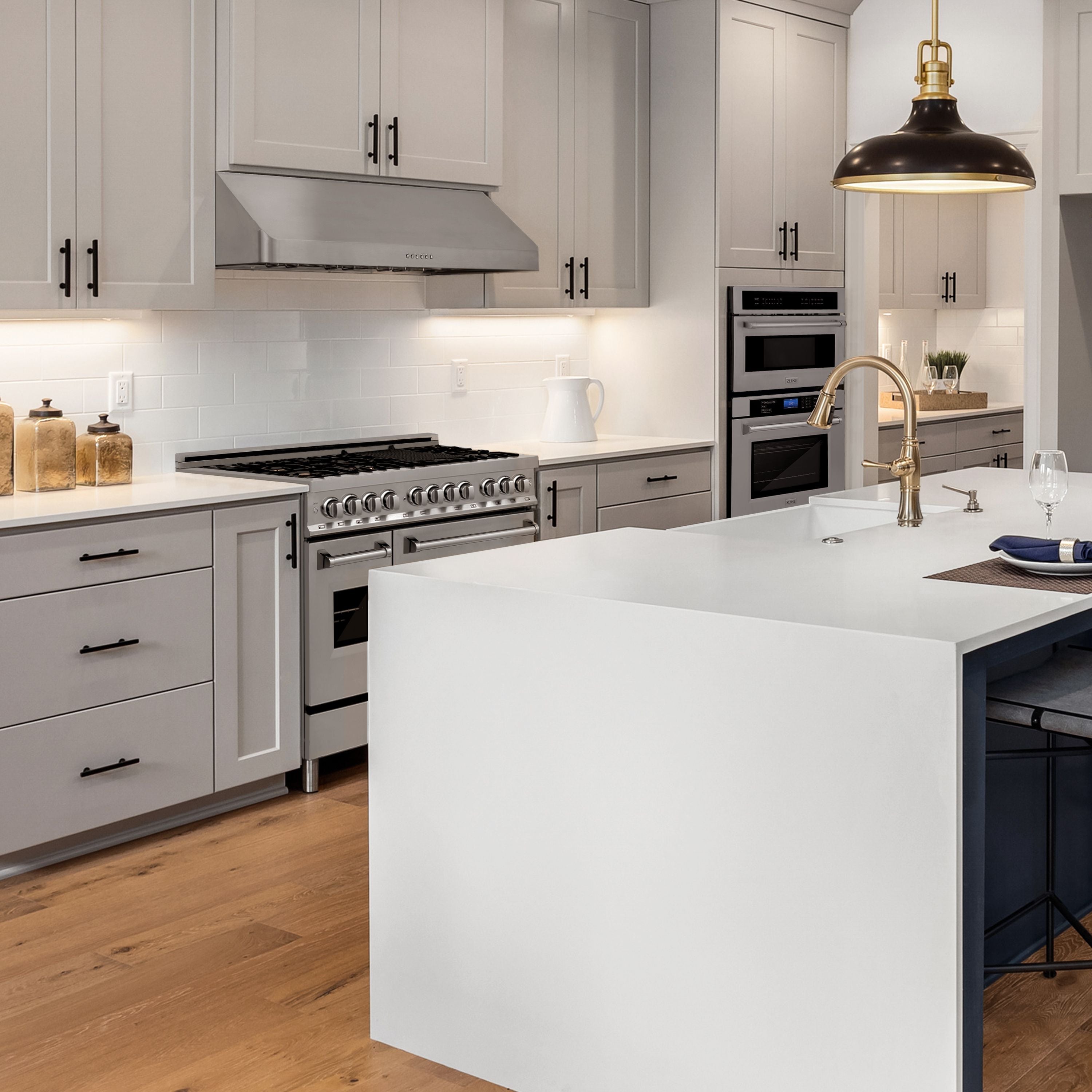 ZLINE 48 Inch Under Cabinet Range Hood 400 CFM Ducted Stainless Steel Alpine Series (ALP10UC-48)