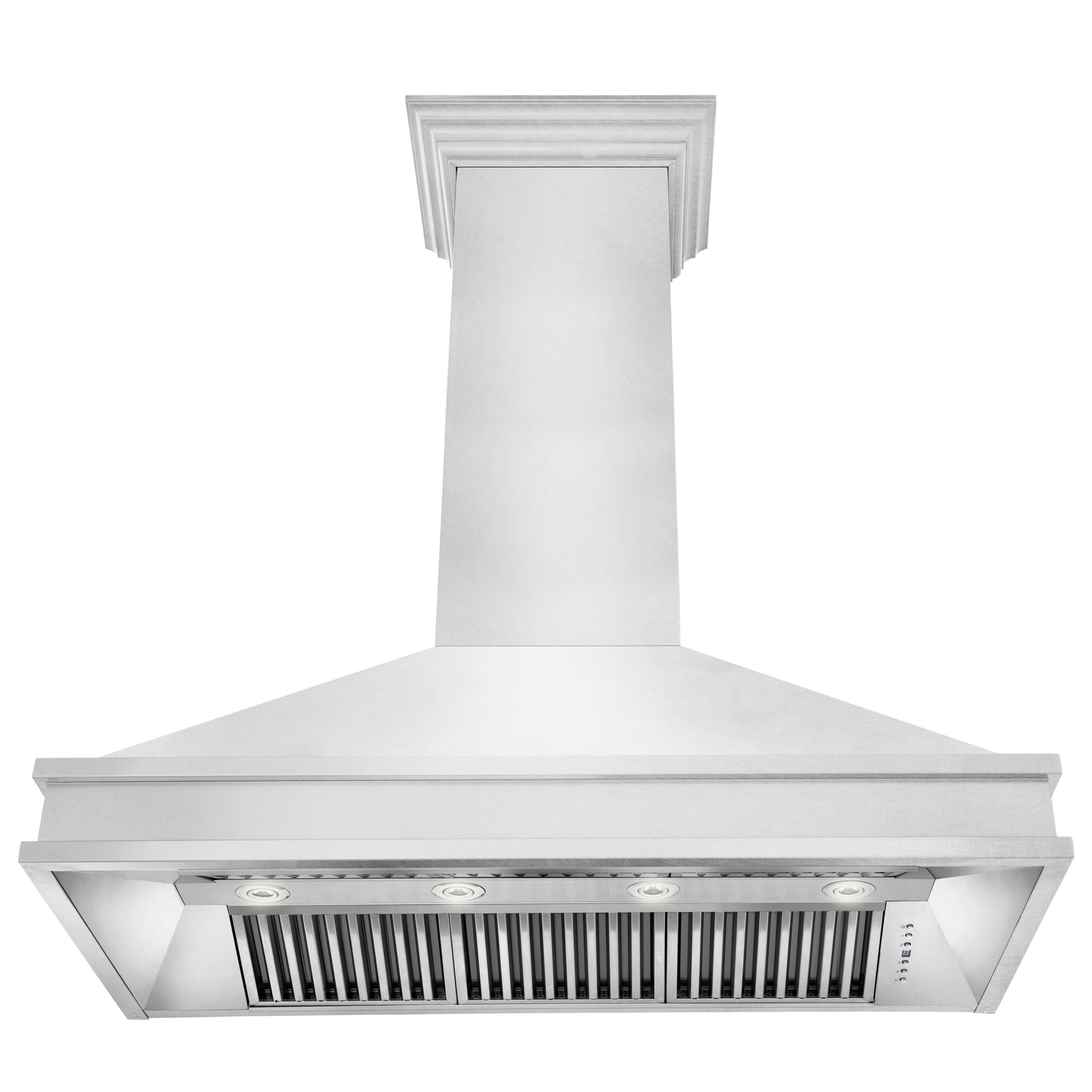 ZLINE 48 in. Wall Mount Range Hood – Satin Stainless Steel – 8656S-48