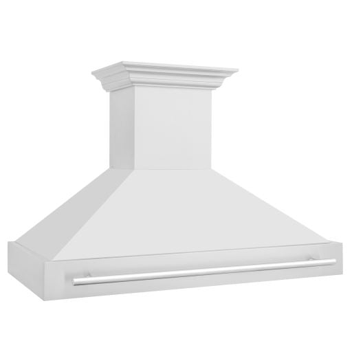 ZLINE 48 in. Wall Mount Range Hood Stainless Steel 400 CFM Stainless Steel Handle (8654STX-48)