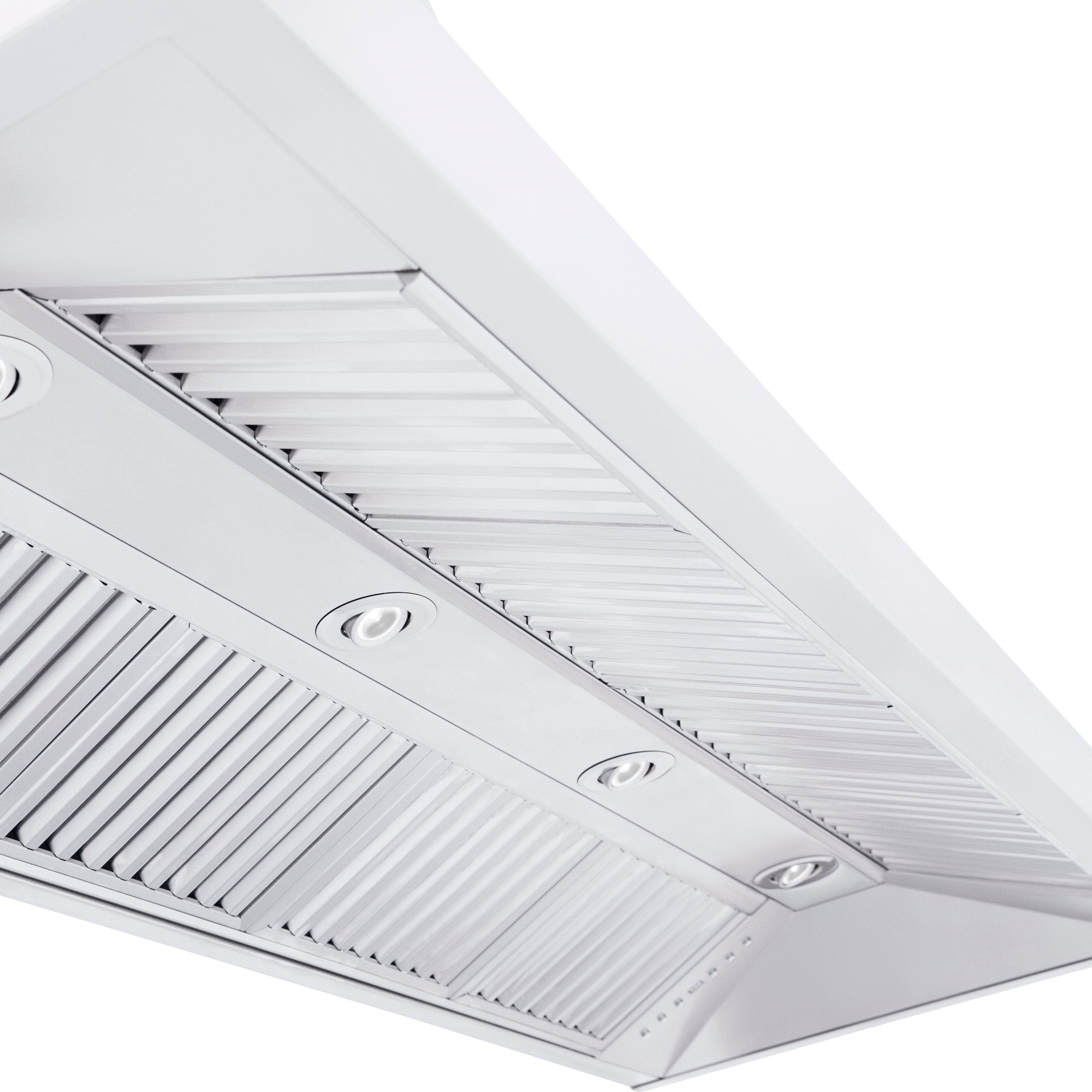 ZLINE 60 in. Wall Mount Range Hood Convertible Stainless Steel Crown Molding 597CRN-60