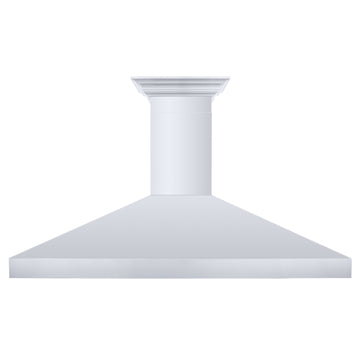 ZLINE 60 in. Wall Mount Range Hood Convertible Stainless Steel Crown Molding 597CRN-60