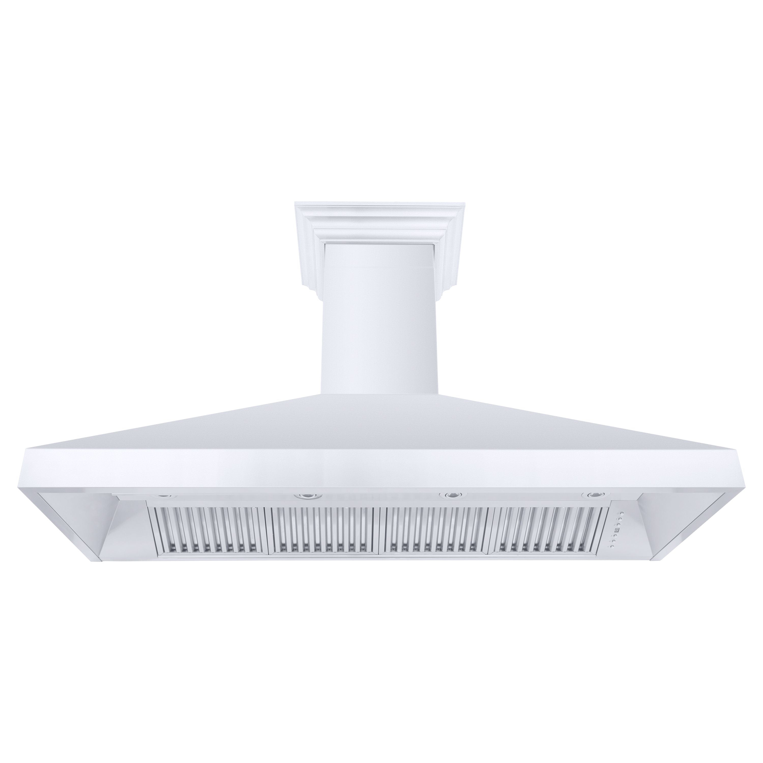 ZLINE 60 in. Wall Mount Range Hood Convertible Stainless Steel Crown Molding 597CRN-60