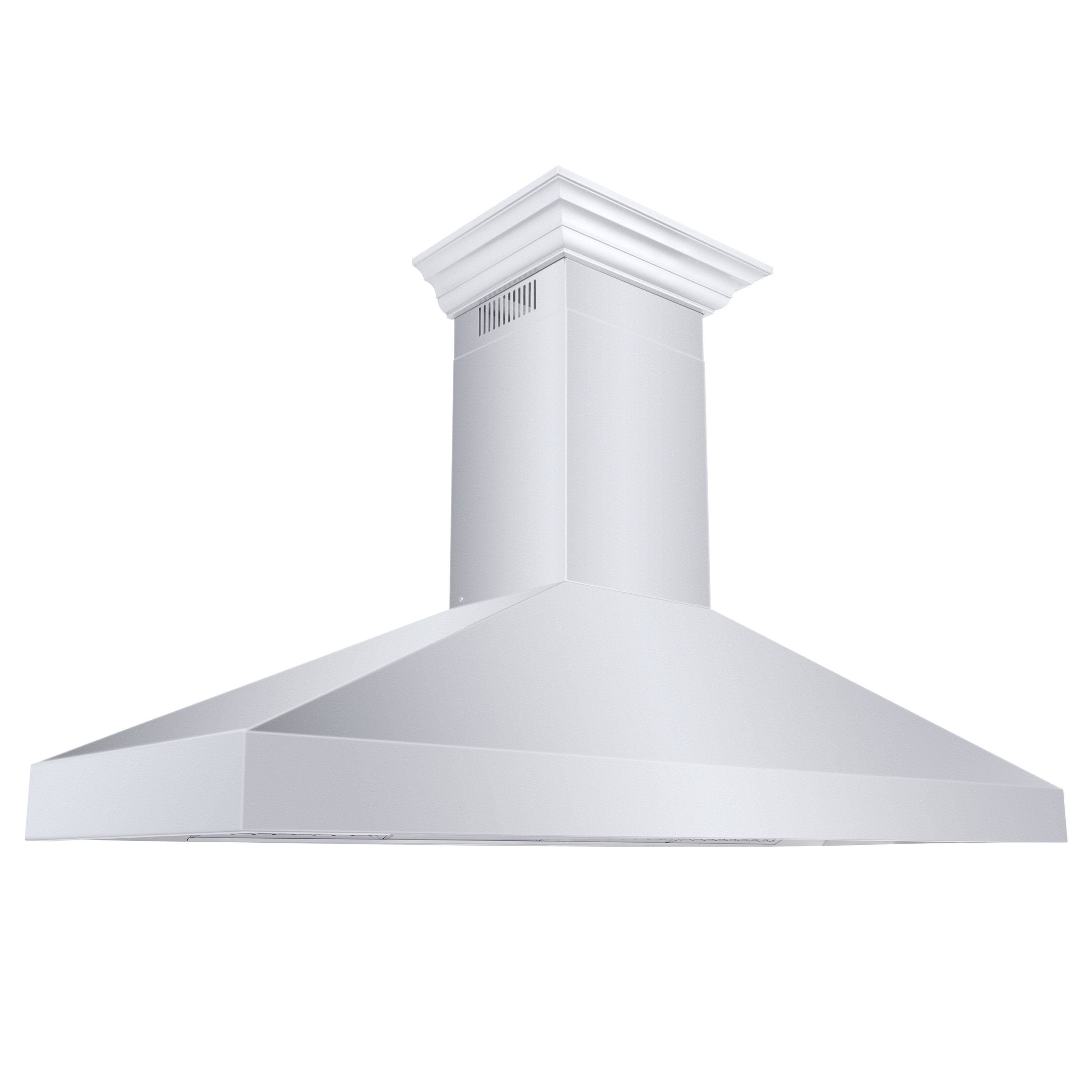 ZLINE 60 in. Wall Mount Range Hood Convertible Stainless Steel Crown Molding 597CRN-60