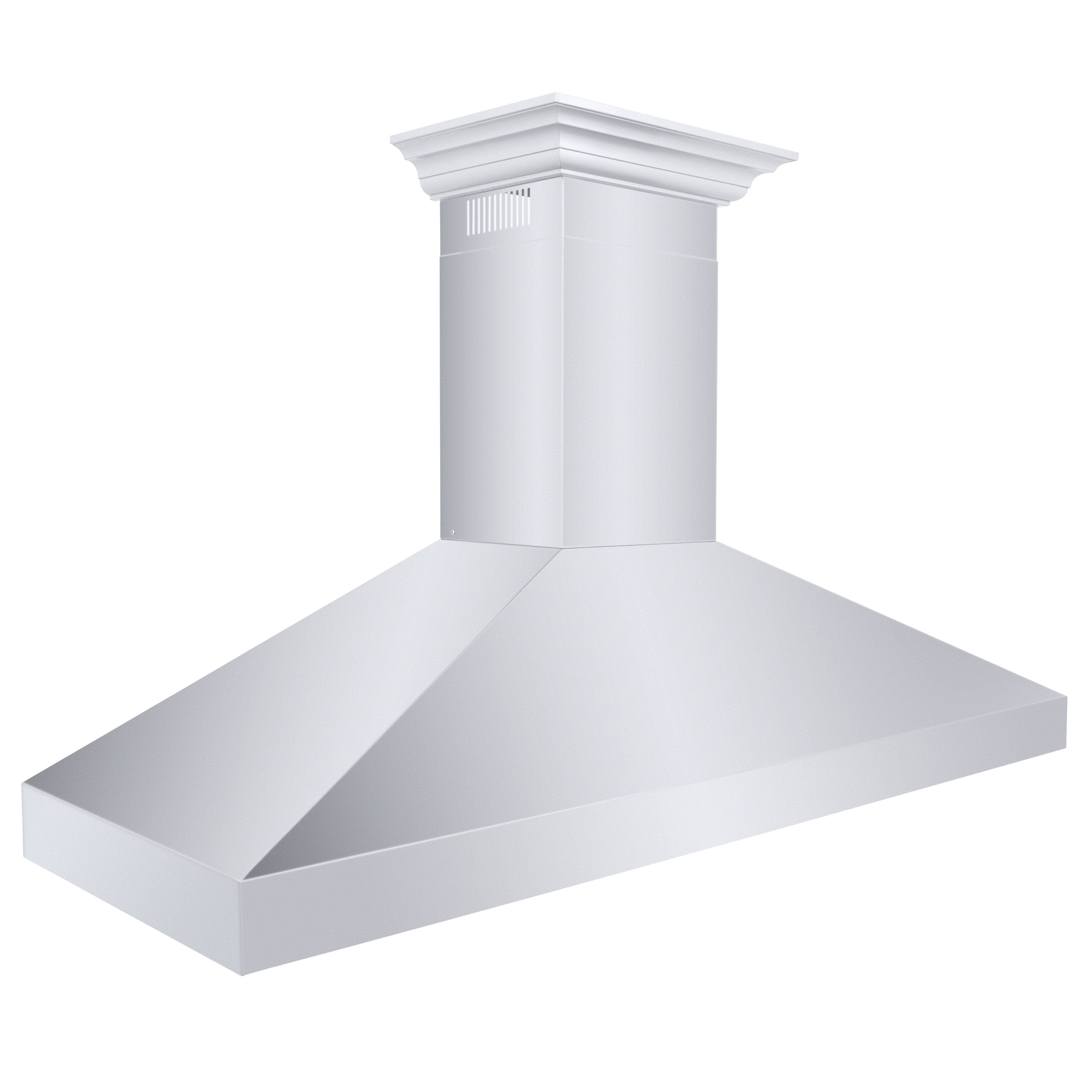 ZLINE 60 in. Wall Mount Range Hood Convertible Stainless Steel Crown Molding 597CRN-60